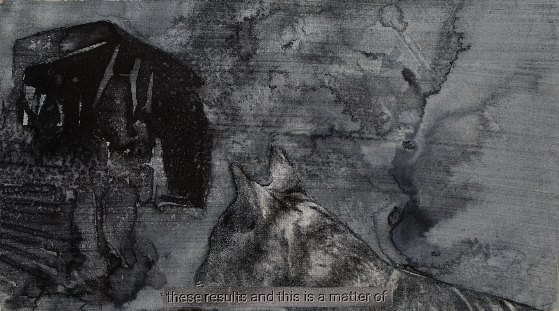 Schrodinger’s cat on a walk 16 by Ritesh Khowal - Ink, emulsion & acrylic on paper