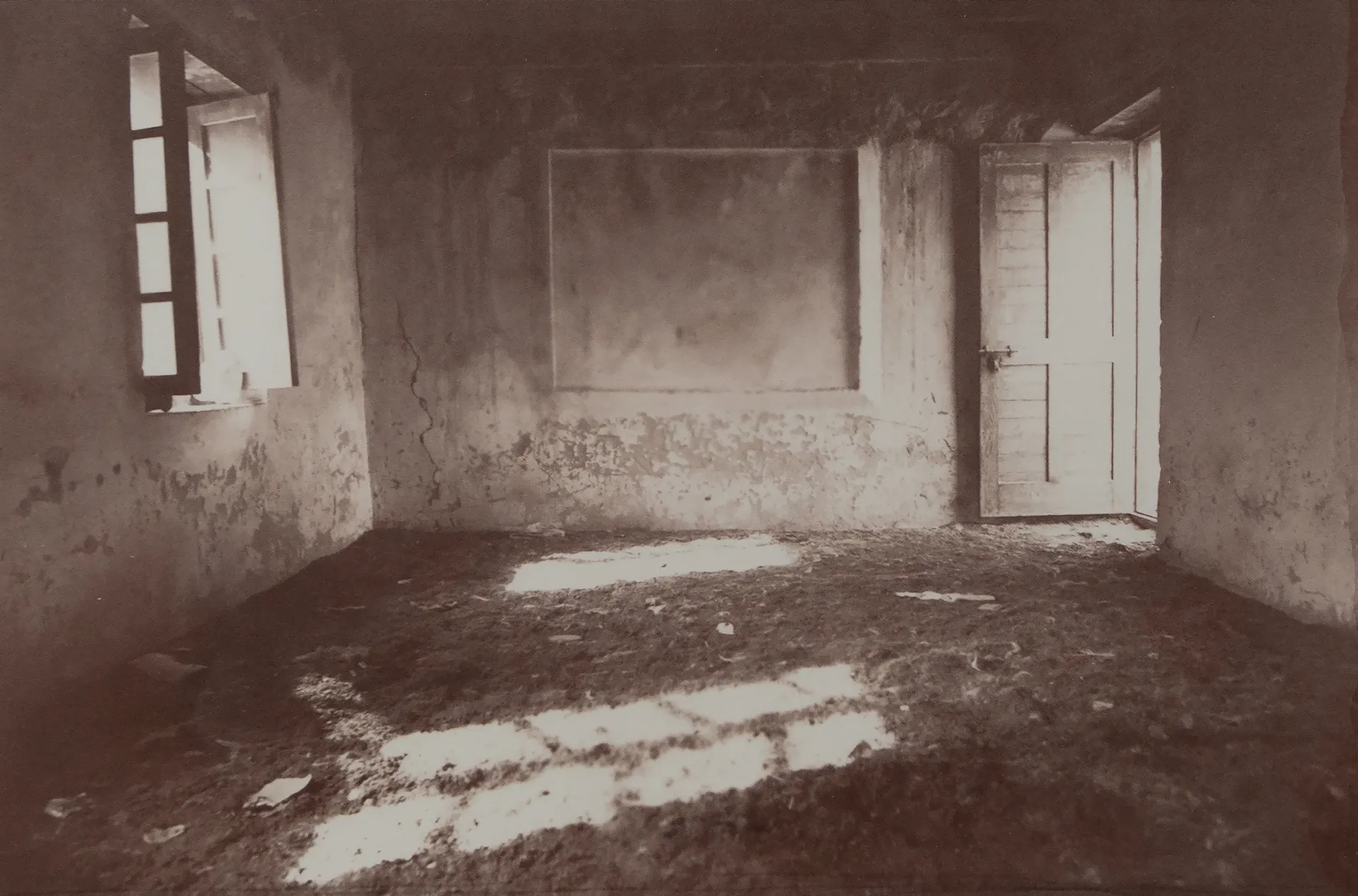 The abandoned classroom by Ayan Biswas - Salted paper print on Arches Aquarelle 300 g watercolour paper
