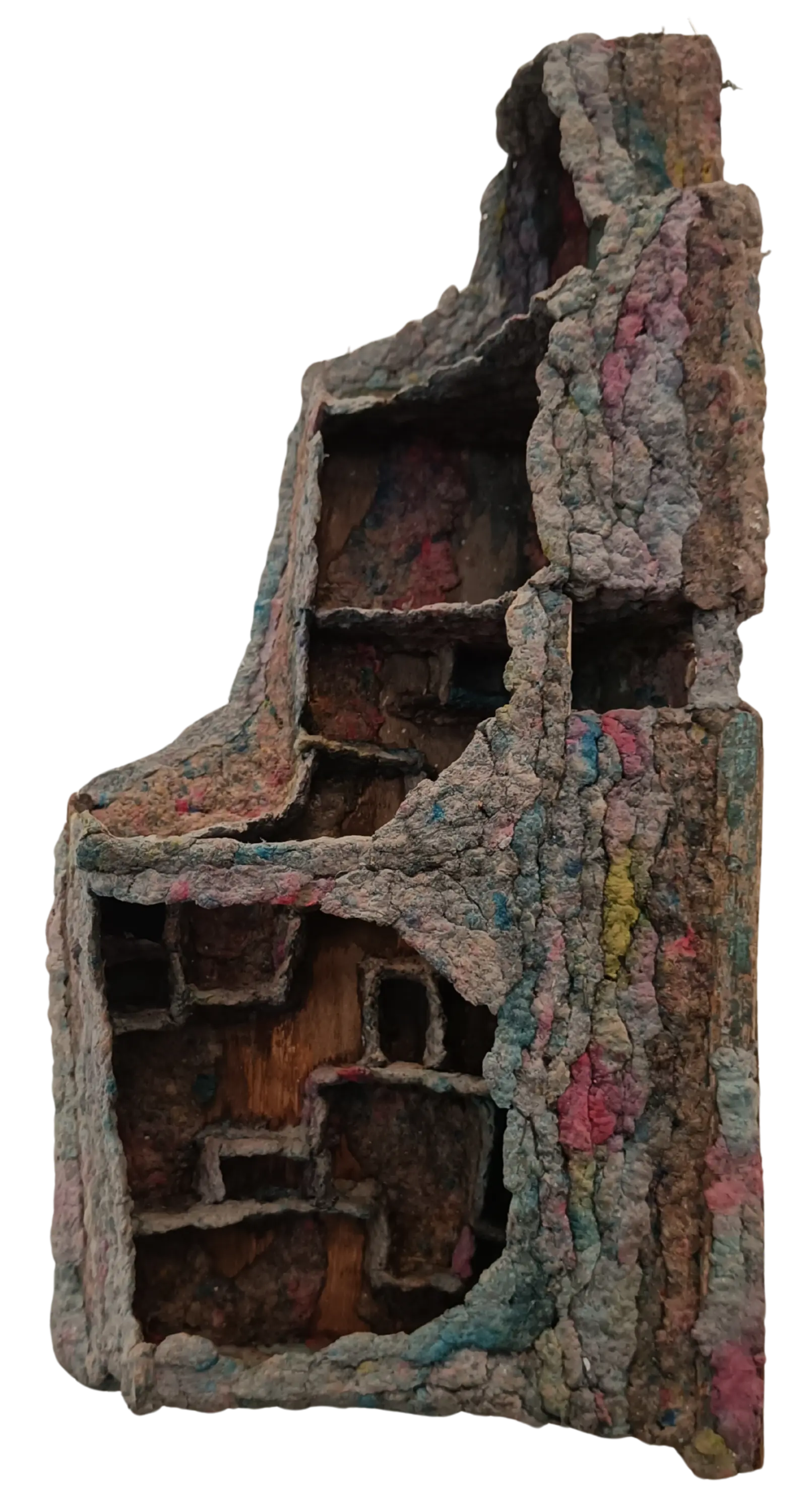 Untitled by Urgain Zawa - Wood, paper-mâché, and color pigment