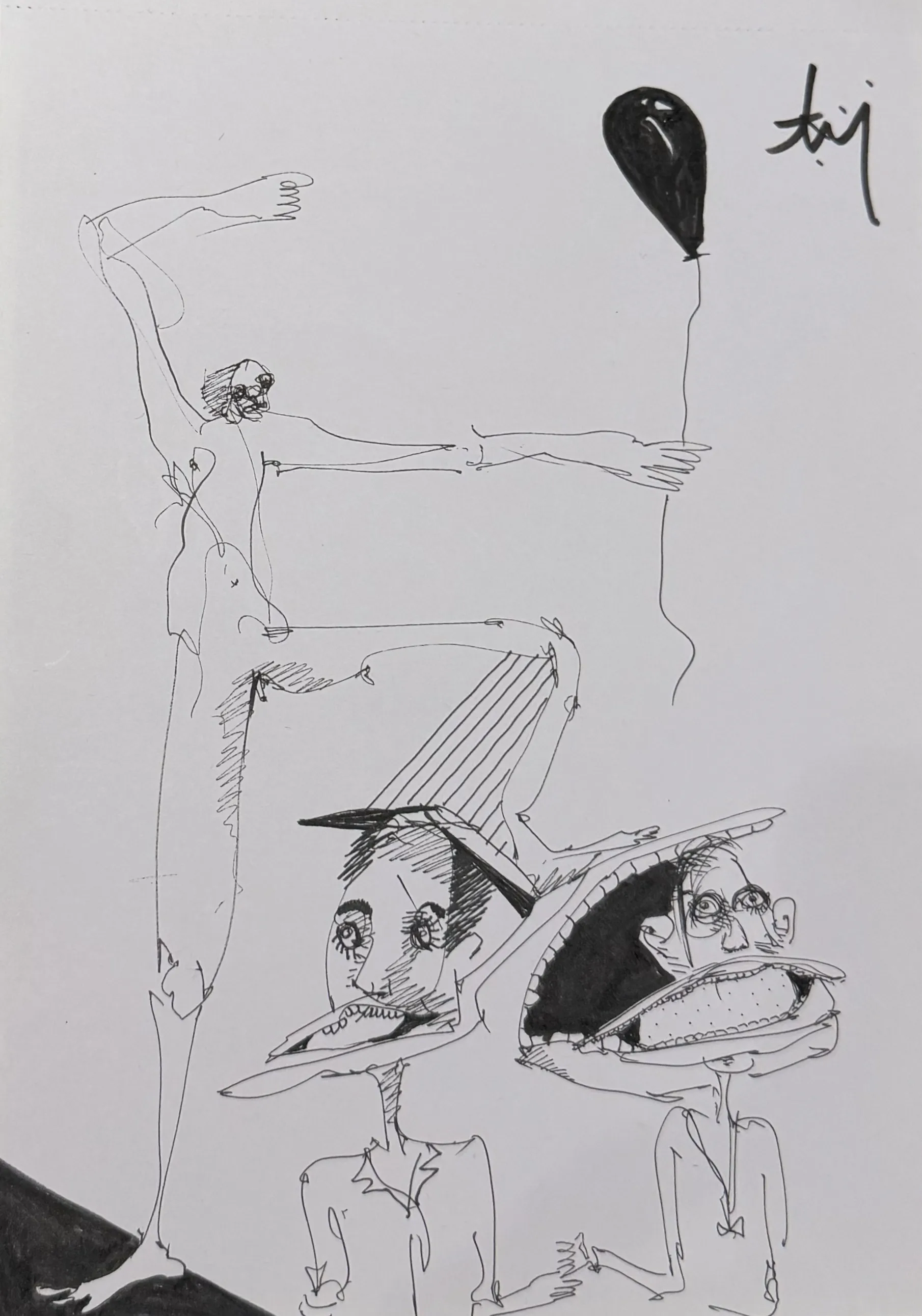Playground by Aditiya Singh - Ink on paper