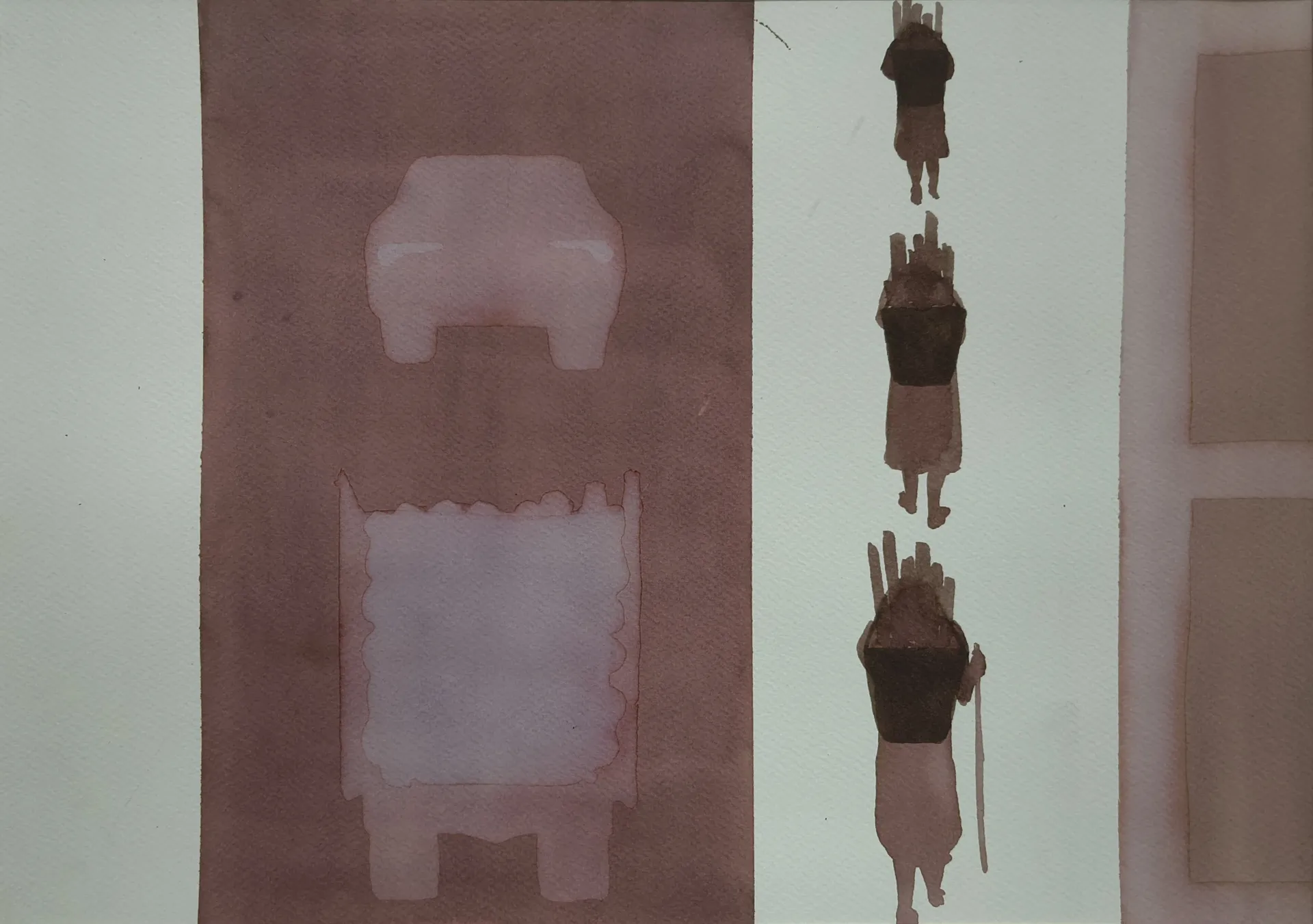 Untitled 4 by Ligang August - Ink on paper