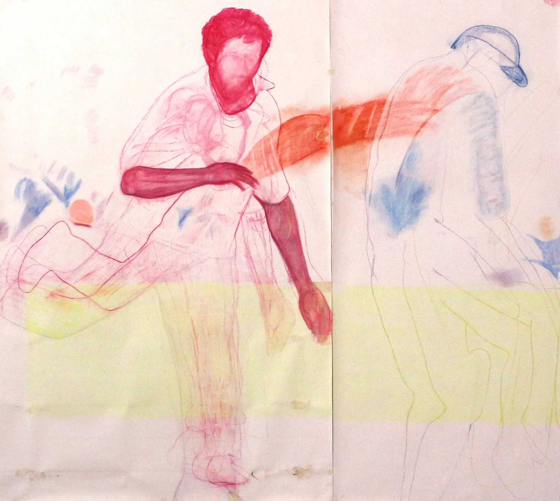 ‘Myself in the shoes of Michael Holding’ by Nitheen Ramalingam - Pastel on paper