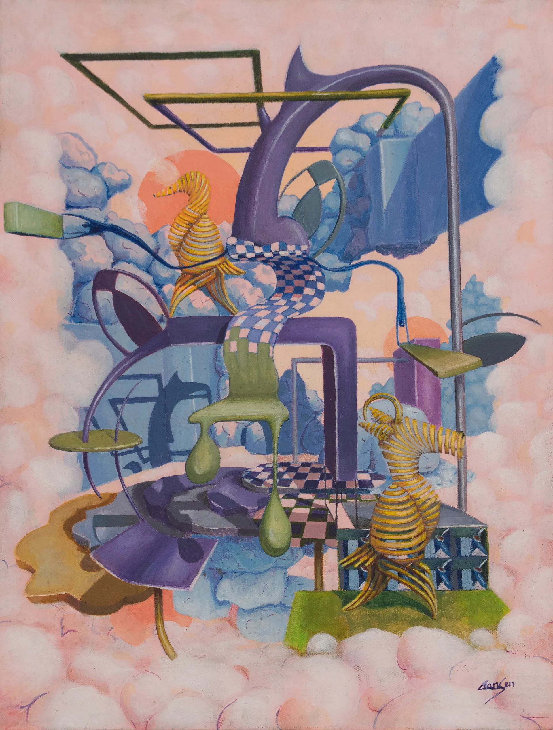 Fragments of the future by Tan Sen - Acrylic on canvas 