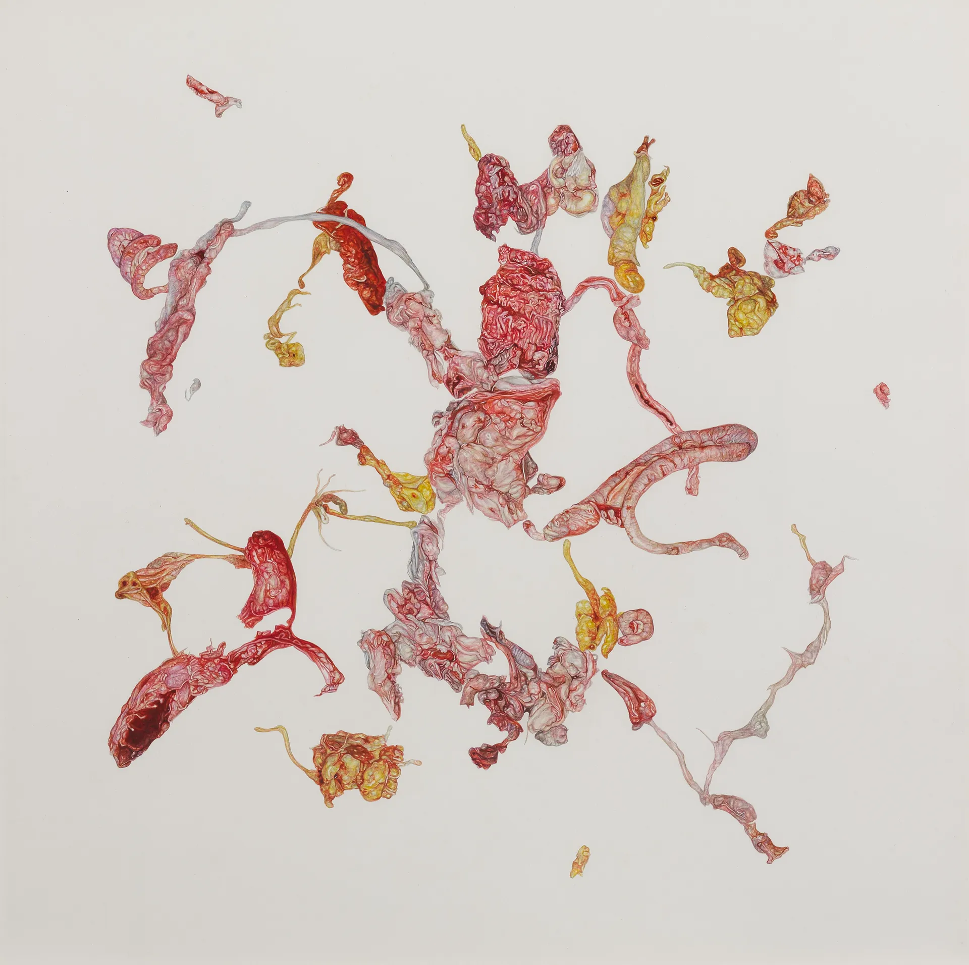 The insatiable birth at midnight by Nabanita Guha - Watercolor on Fabriano paper