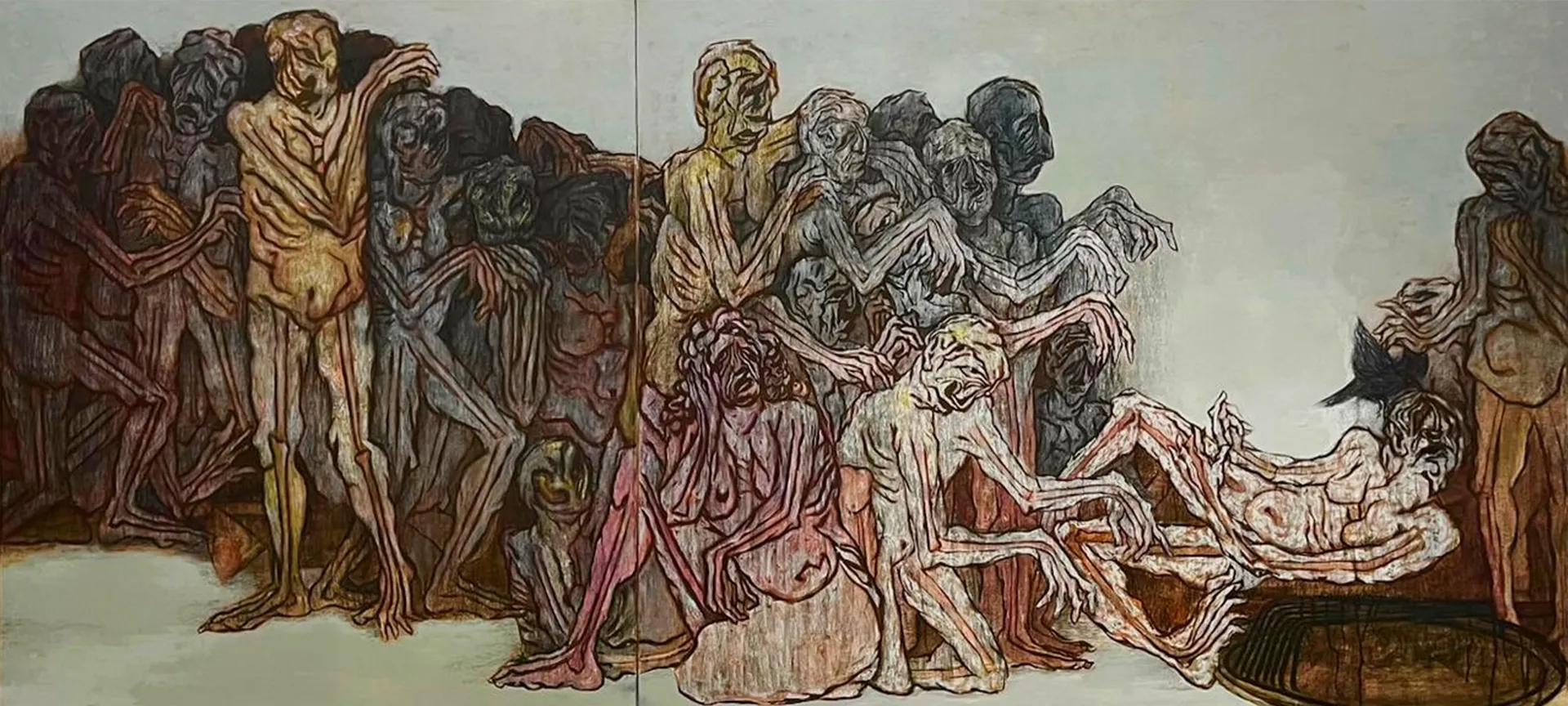 Unseen reality by Suraj Dilip Kamble - Mixed media on canvas