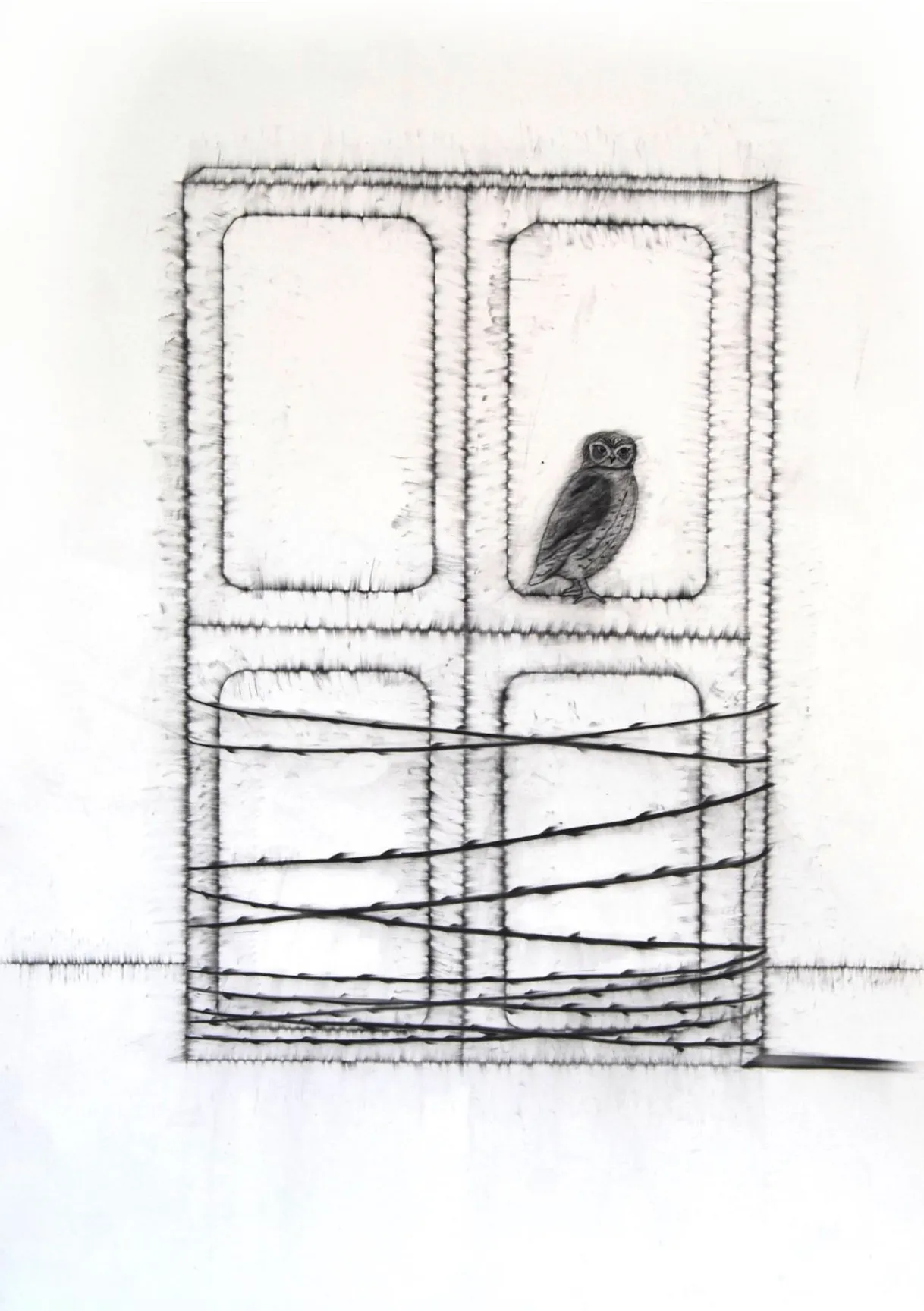 Untitled by Sarika Mehta - Charcoal pencil on Art Spectrum paper