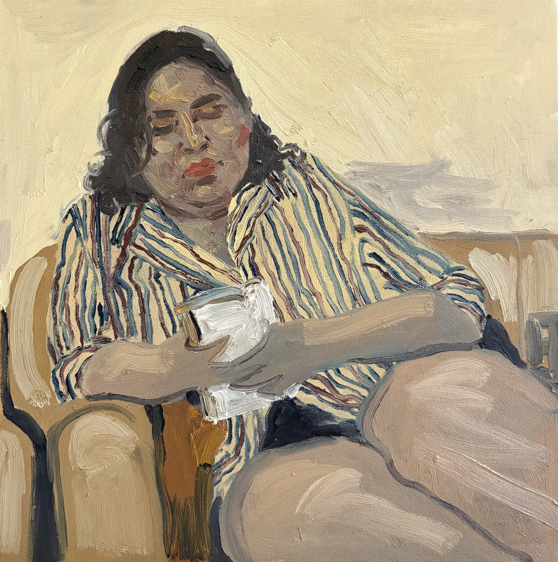 Meghna by Akshit Satyarthi - Oil on canvas