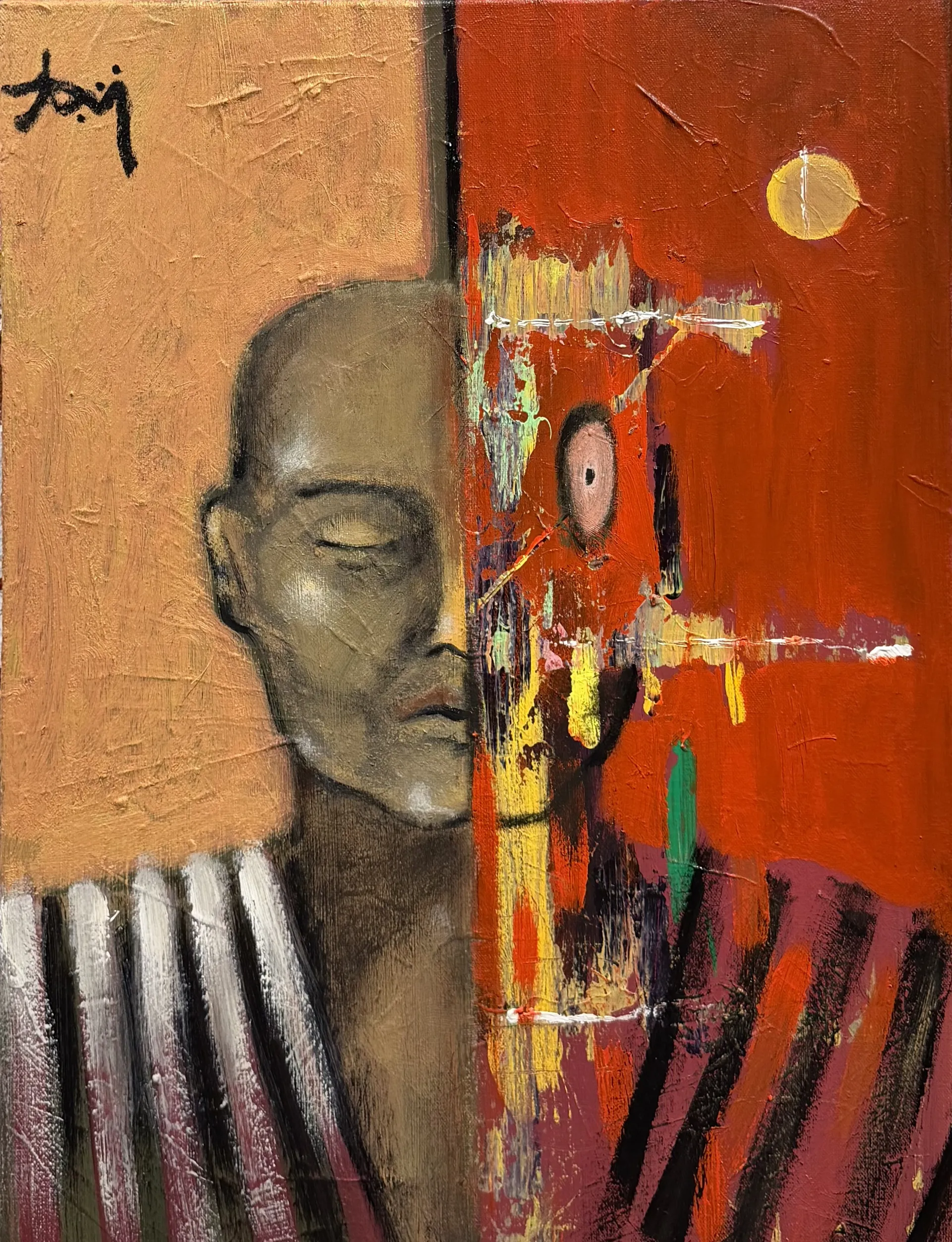 Split by Aditiya Singh - Acrylic on canvas