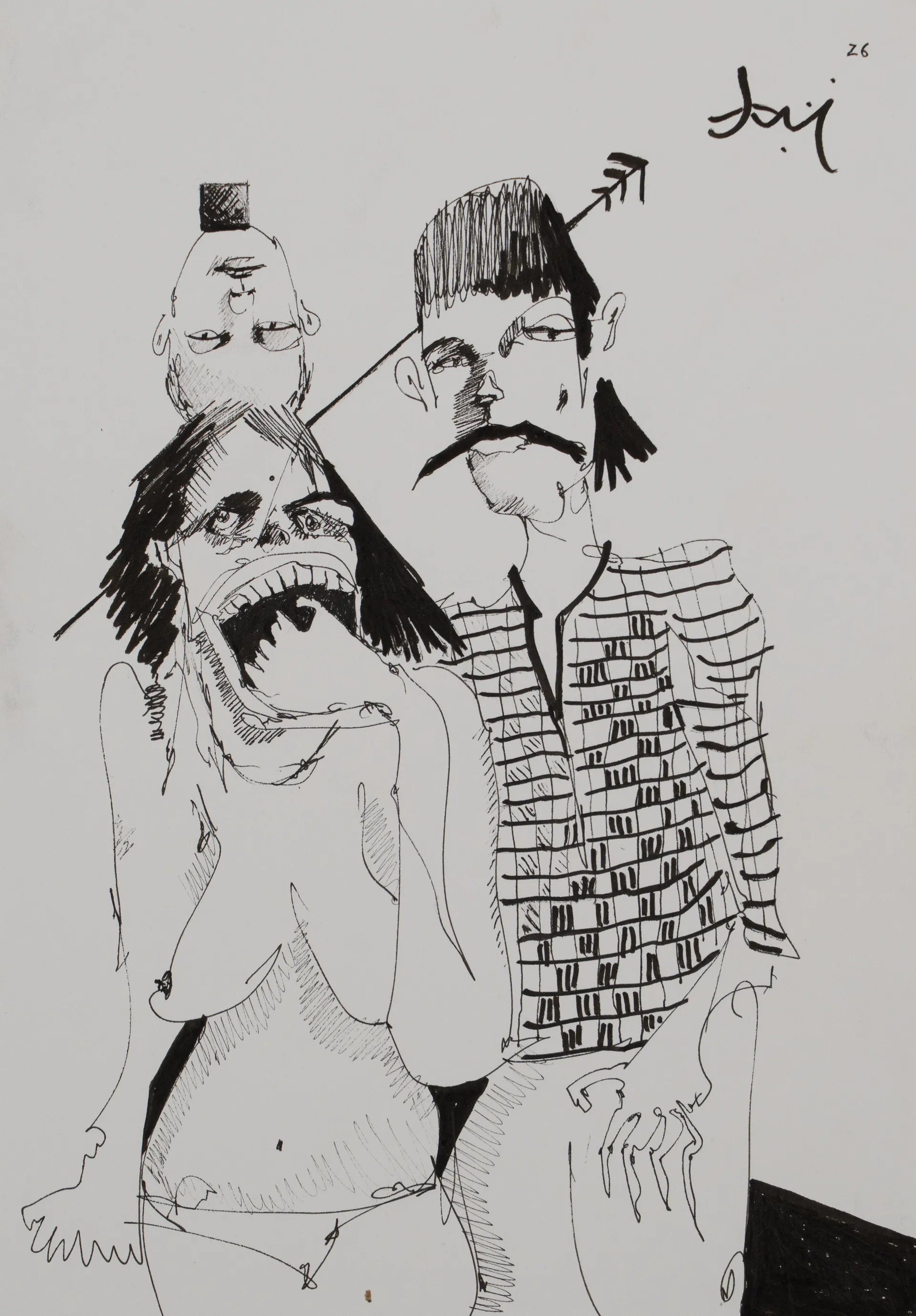 Mind block by Aditiya Singh - Ink on cartridge paper