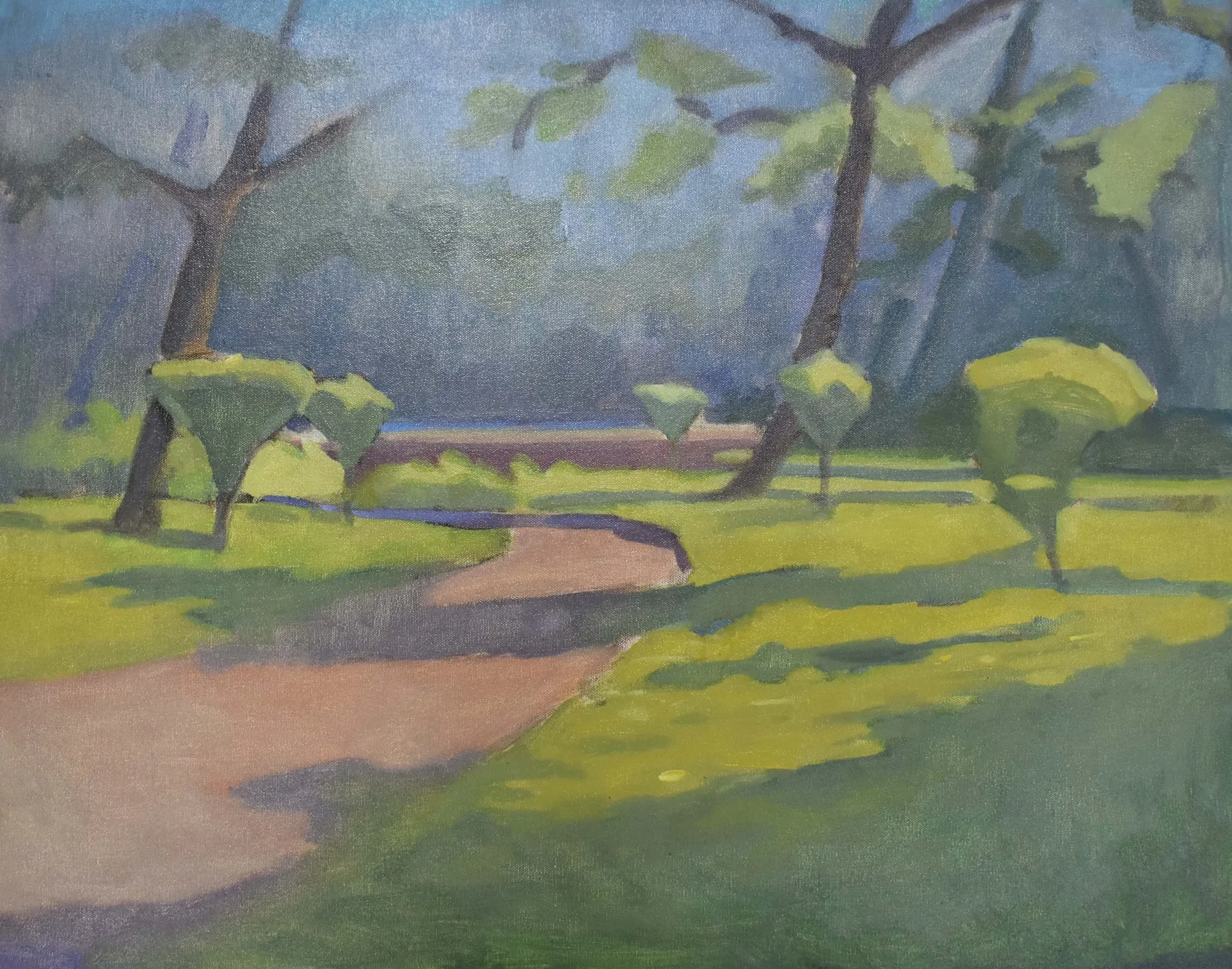 Landscape 02 by Paras Rawat - Oil on canvas