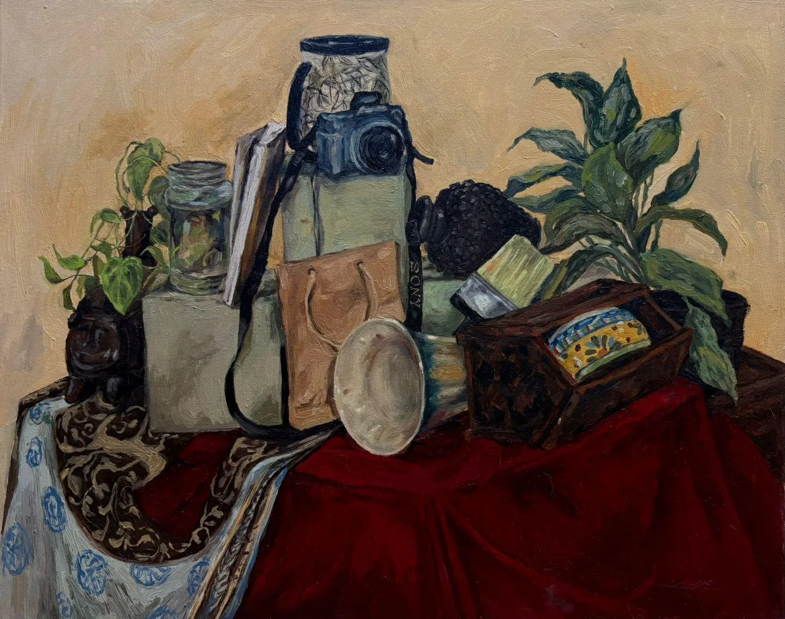 Sundries by Riddhi Rajora - Oil on Canvas
