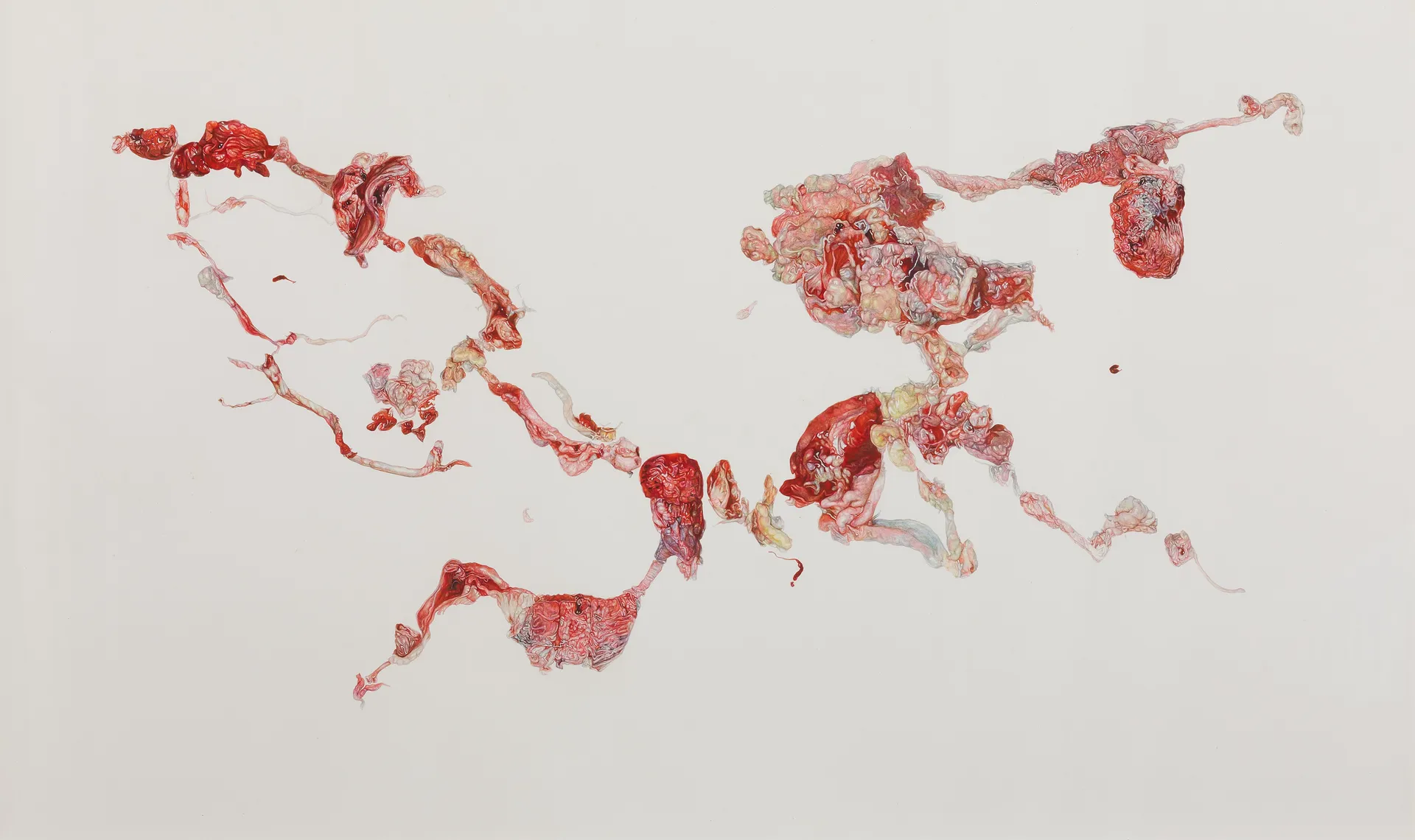 ‘will you fade?  will you perish?’ or enliven in the endless mutterings by Nabanita Guha - Watercolor on Fabriano paper