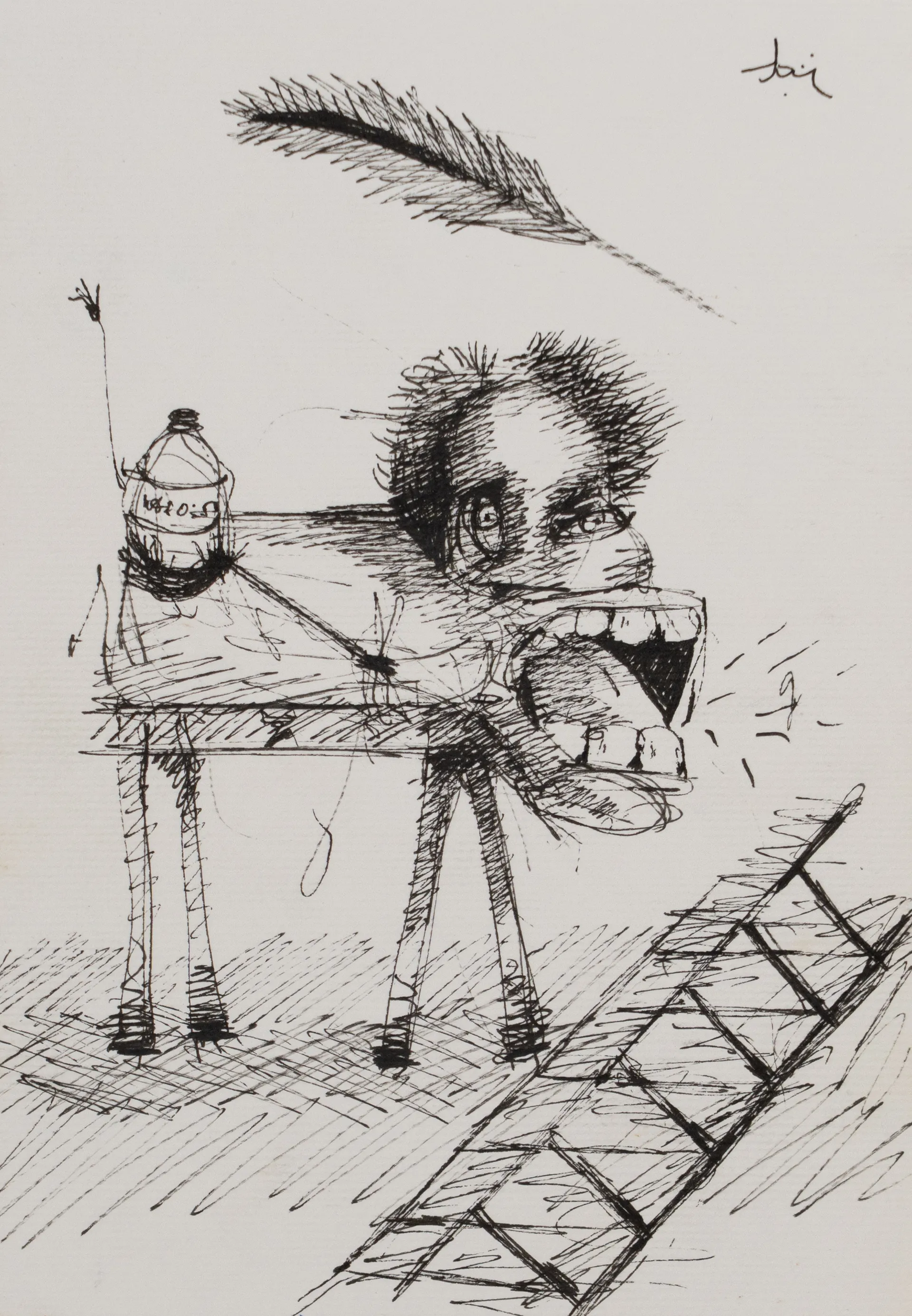 Untitiled by Aditiya Singh - Ink on canson paper