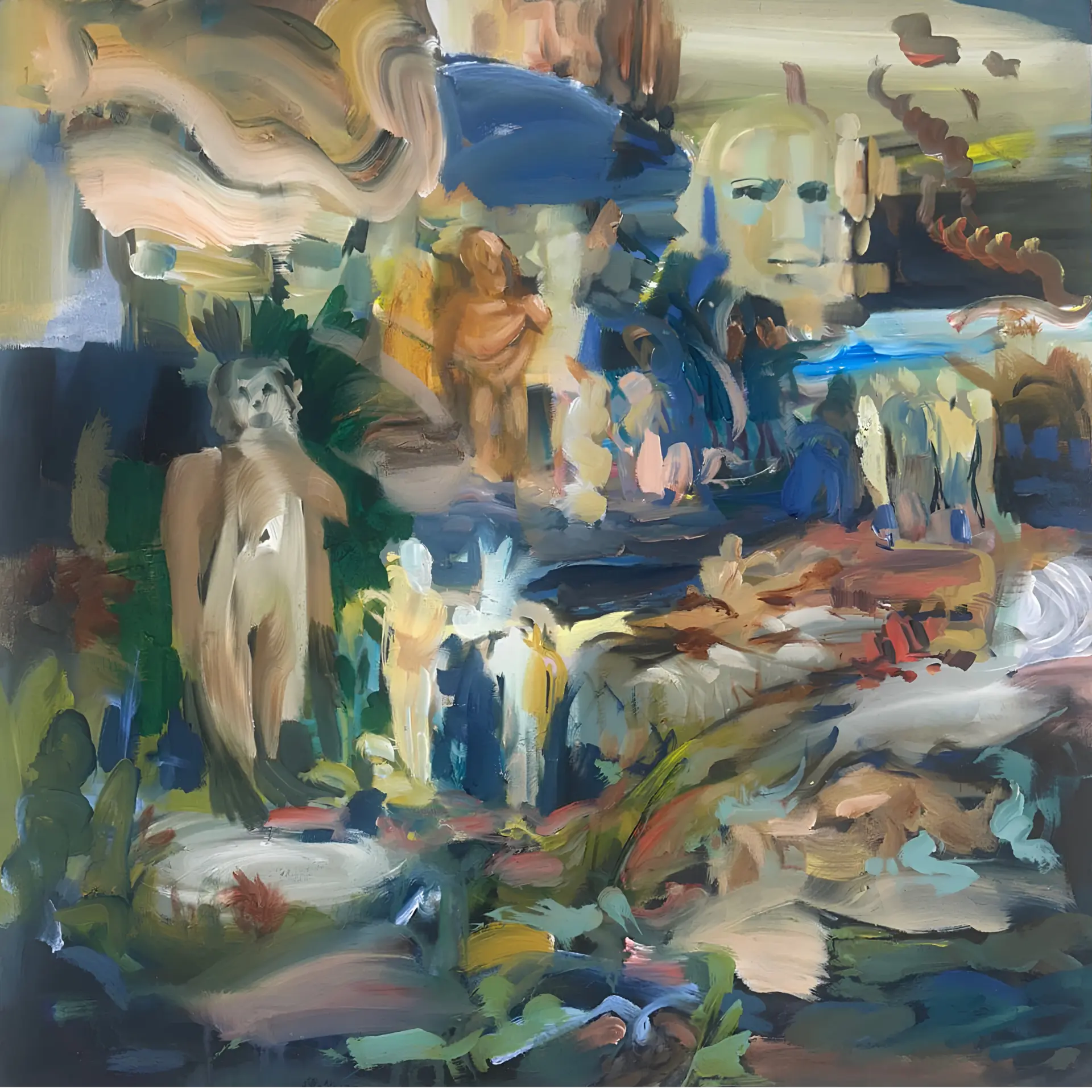 Dadara pahari landscape 1 by Virendra Maurya - Acrylic on canvas