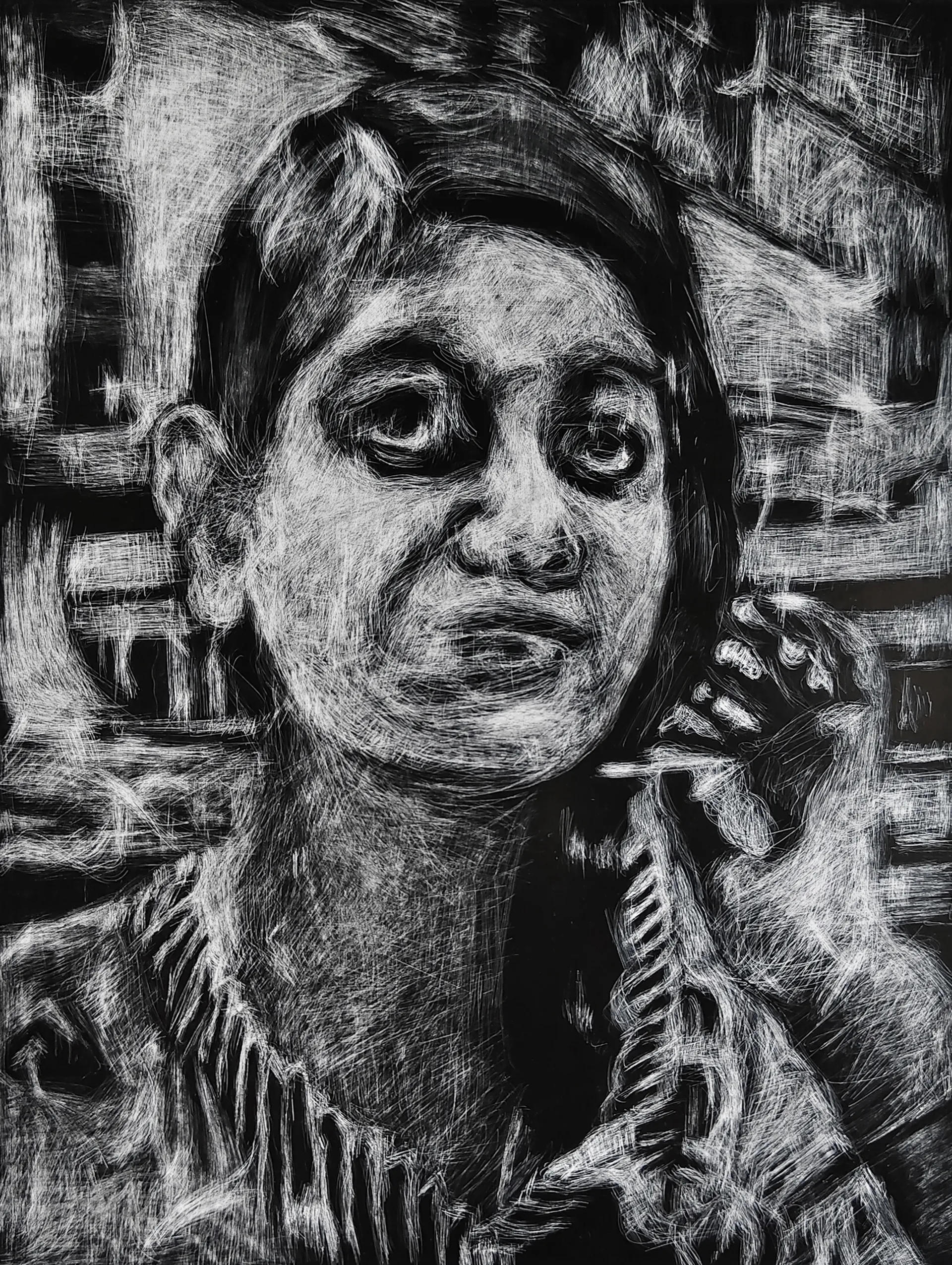 Presence of absence, 6 by Akartha Halder - Laser print on paper