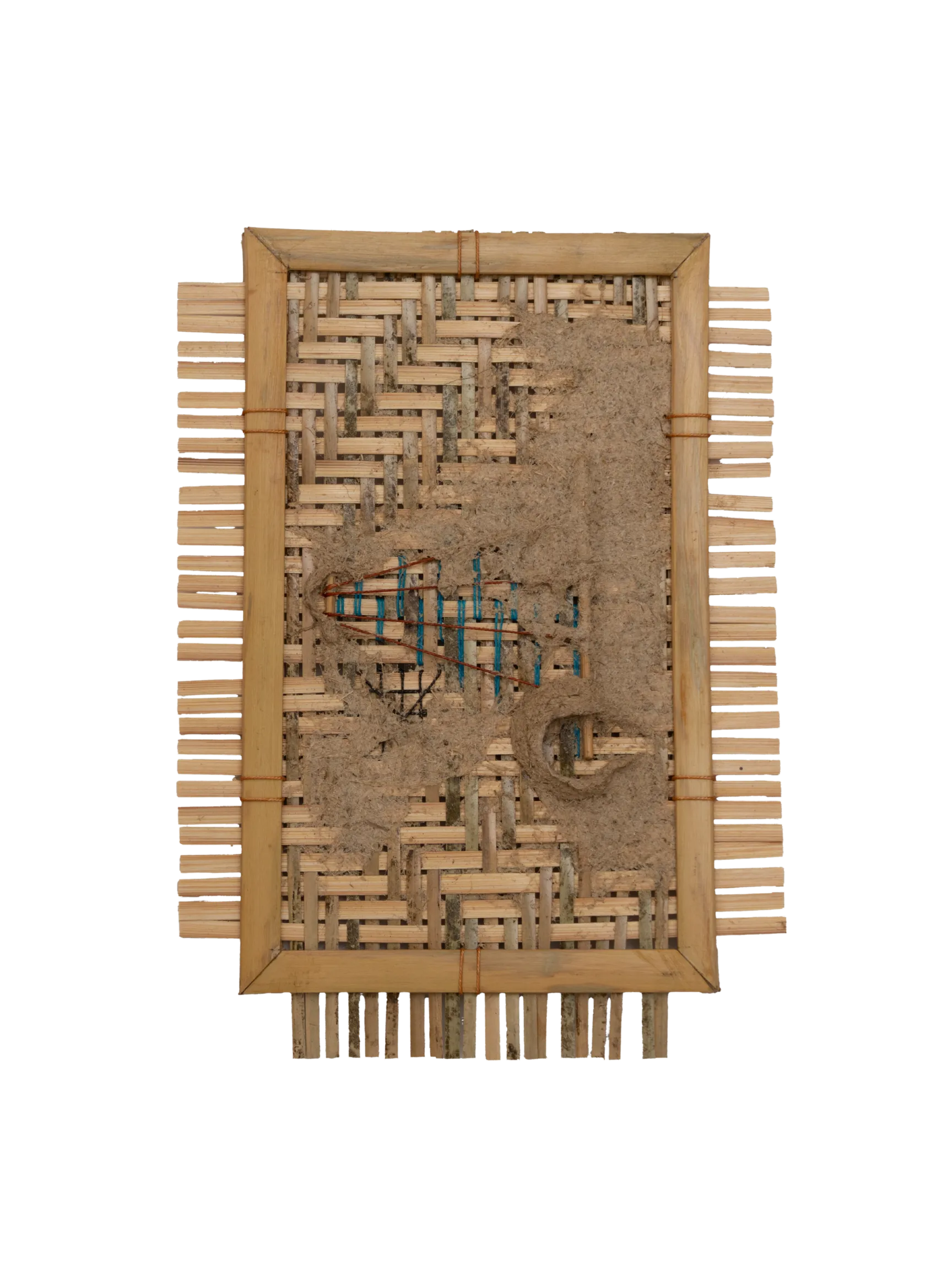 Alluvial memory 1 by Manjit Gogoi - Mixed media (bamboo, fishing thread, water hyacinth pulp)