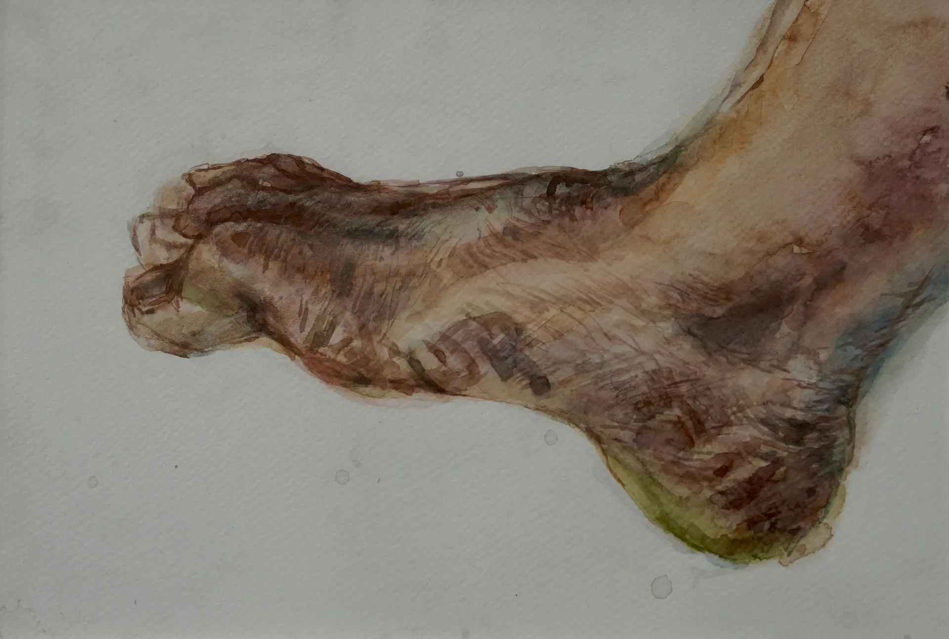 Skin deep, 2 by Jyotismriti Bordoloi - Watercolor on paper