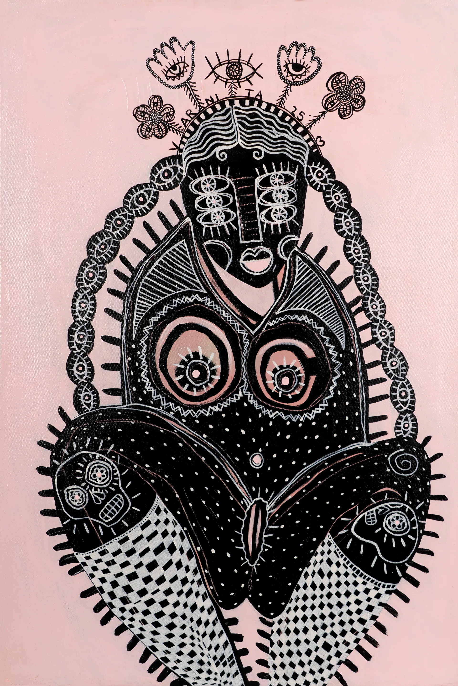 The fearless gaze by Varnita Sethi - Acrylic on canvas