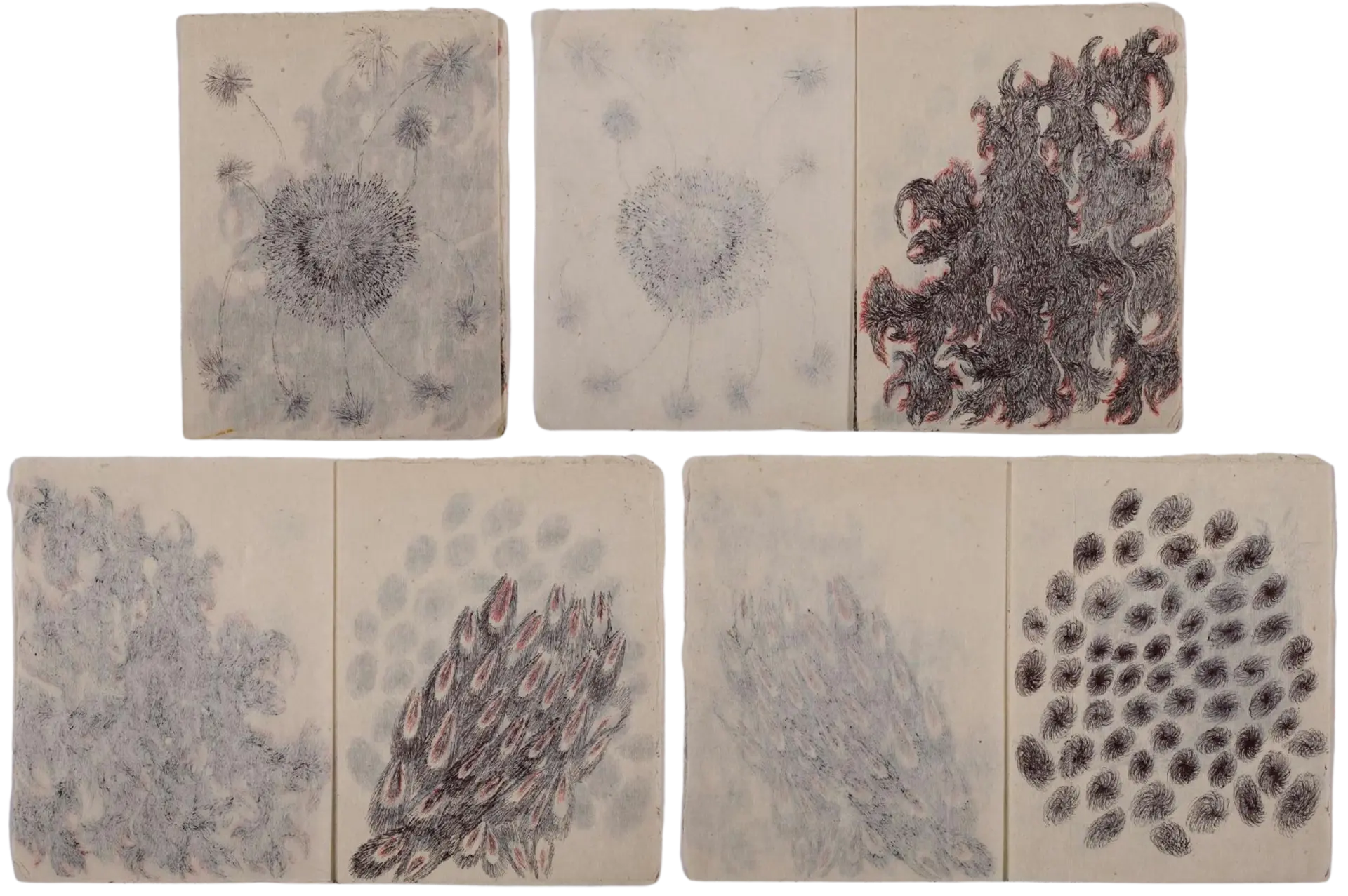 Untitled (Book 3) by Isha Itwala - Ink on rice paper