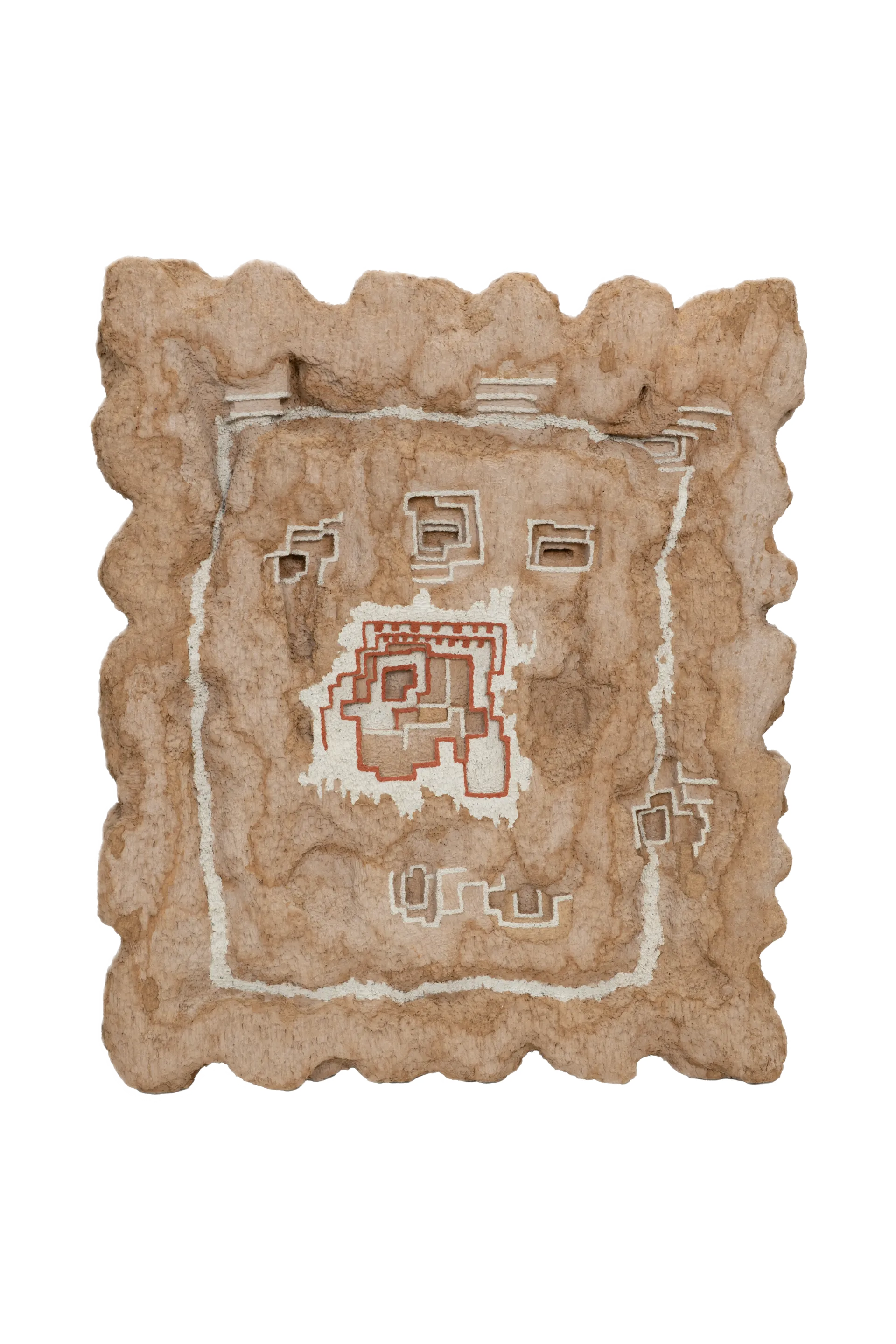 Echoes of sa - 2 by Skarma Sonam Tashi - Cardboard, papier-mâché, clay