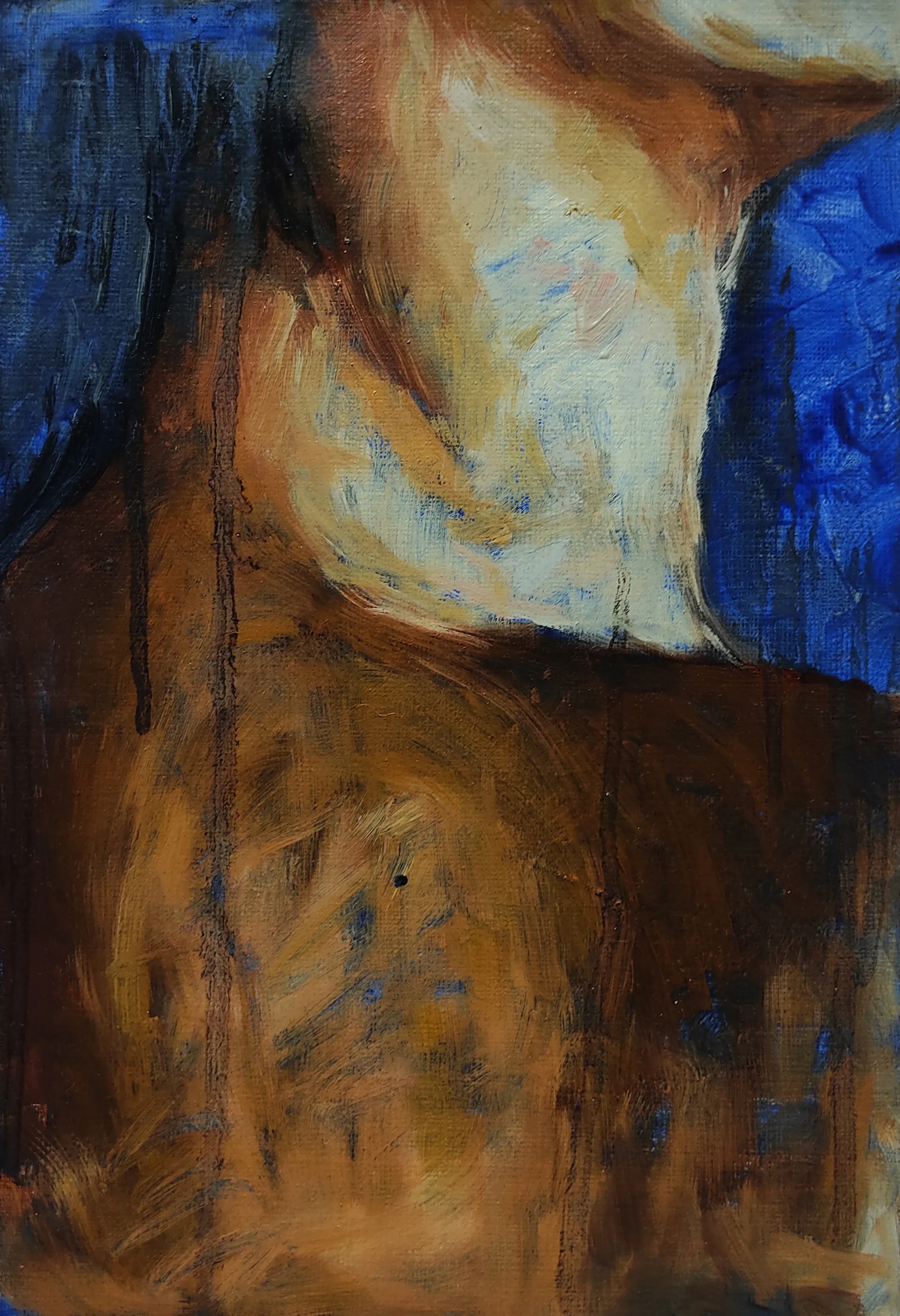 Shiva in me, 2 by Riyanka Das - Oil on paper