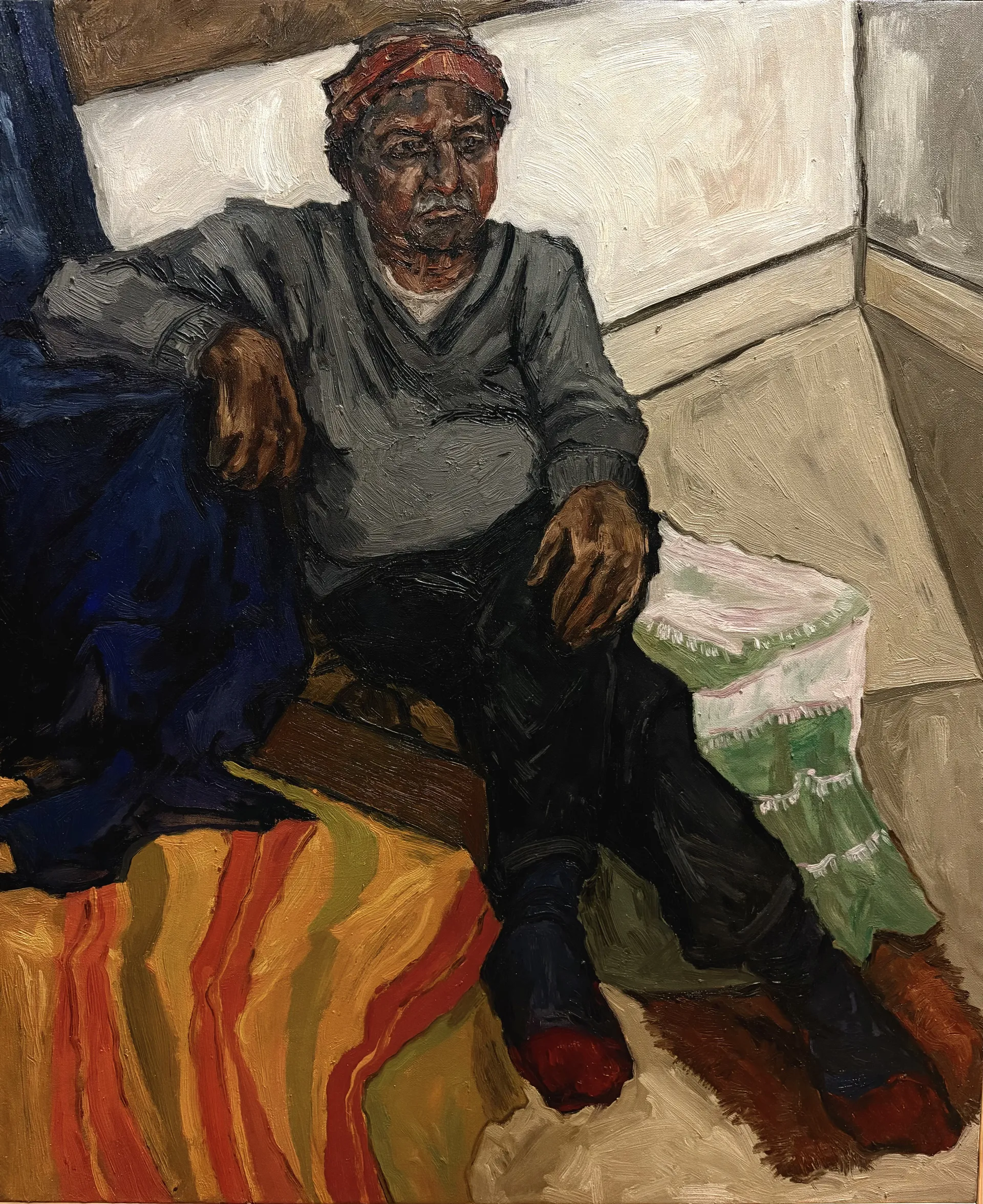 Missing shoes by Riddhi Rajora - Oil on canvas