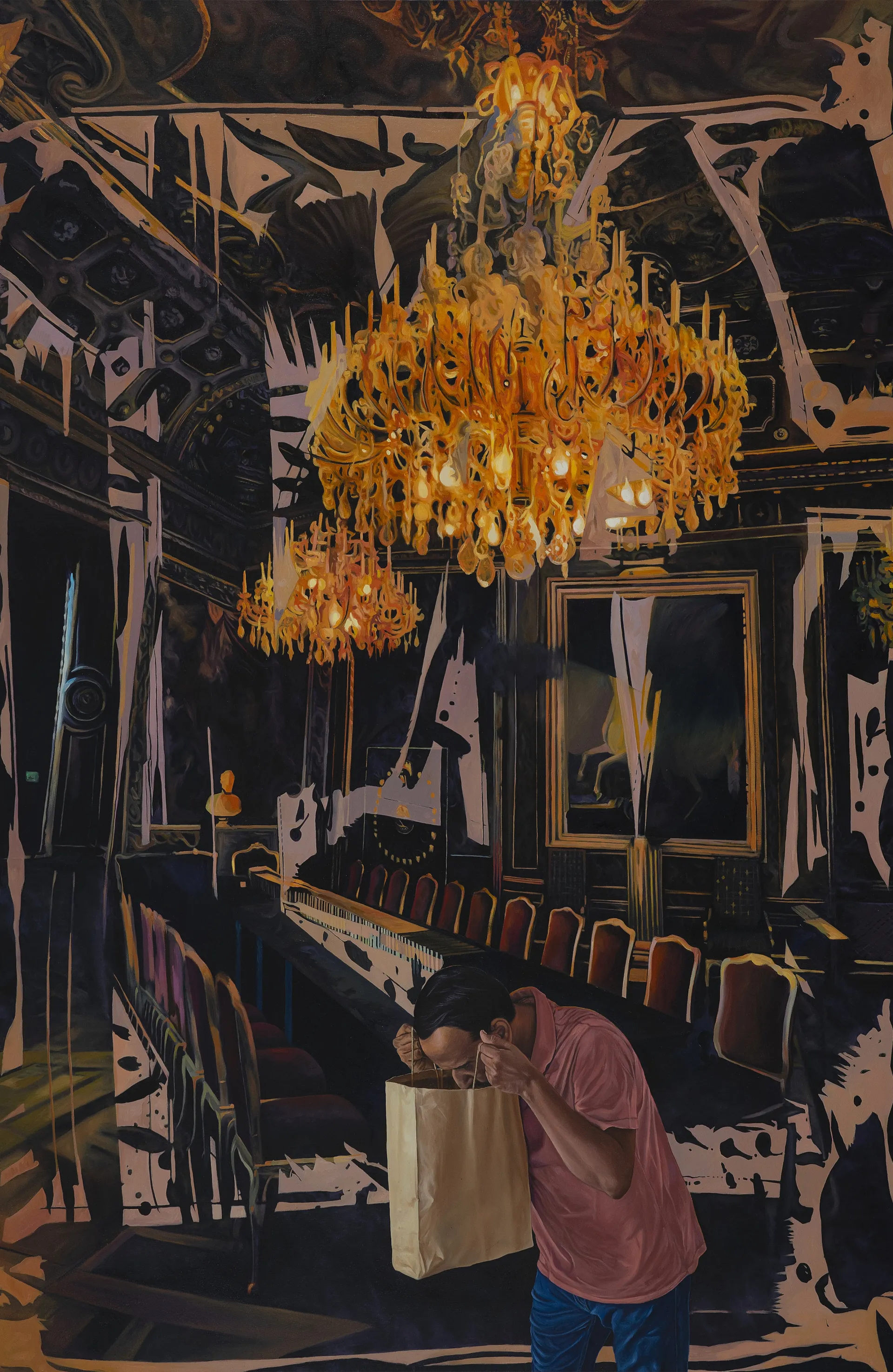Painting no. V by Abhishek Narayan Verma - Oil on canvas