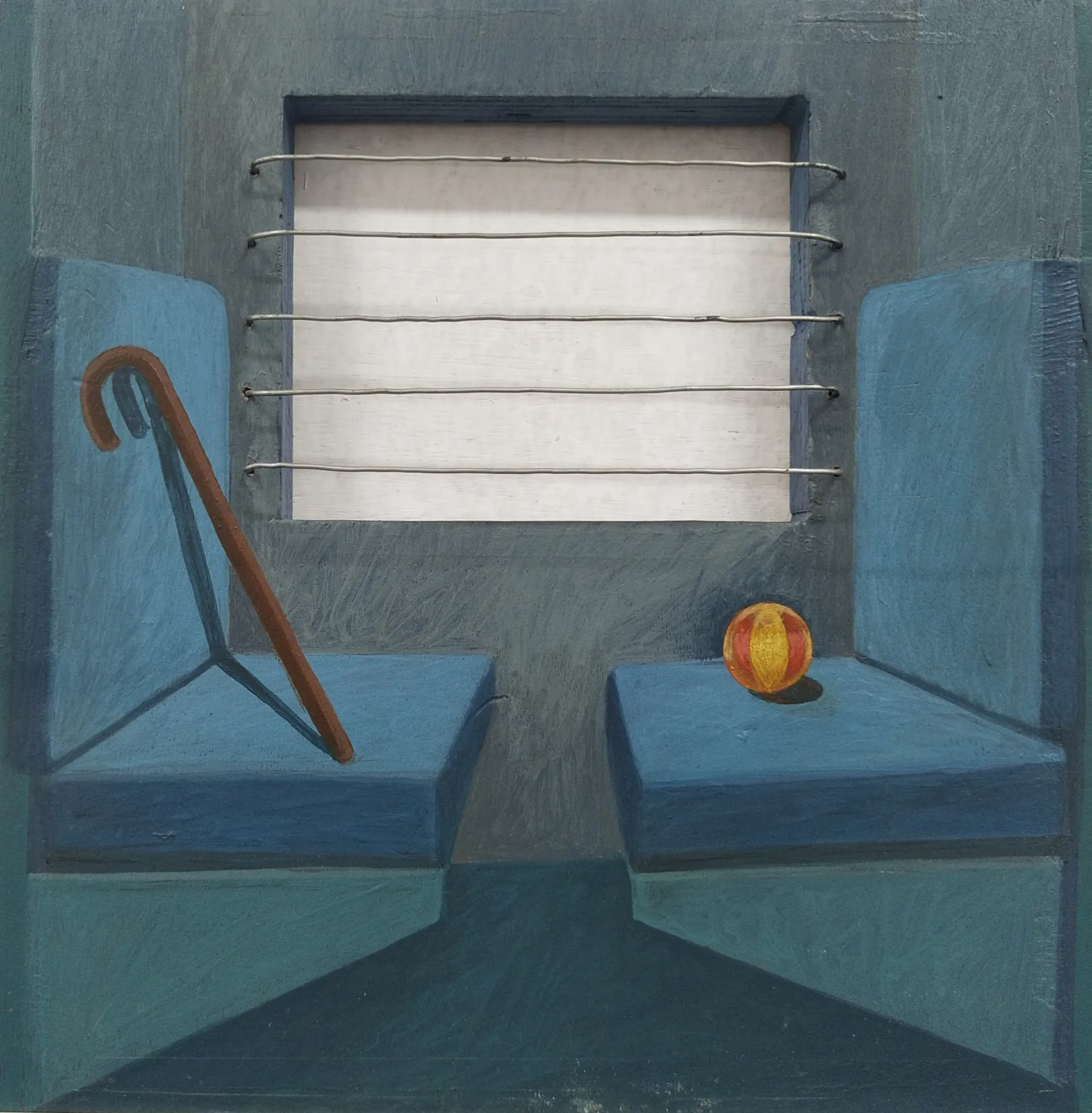 Journey vice-versa by Moni Kumari - Acrylic on wooden board