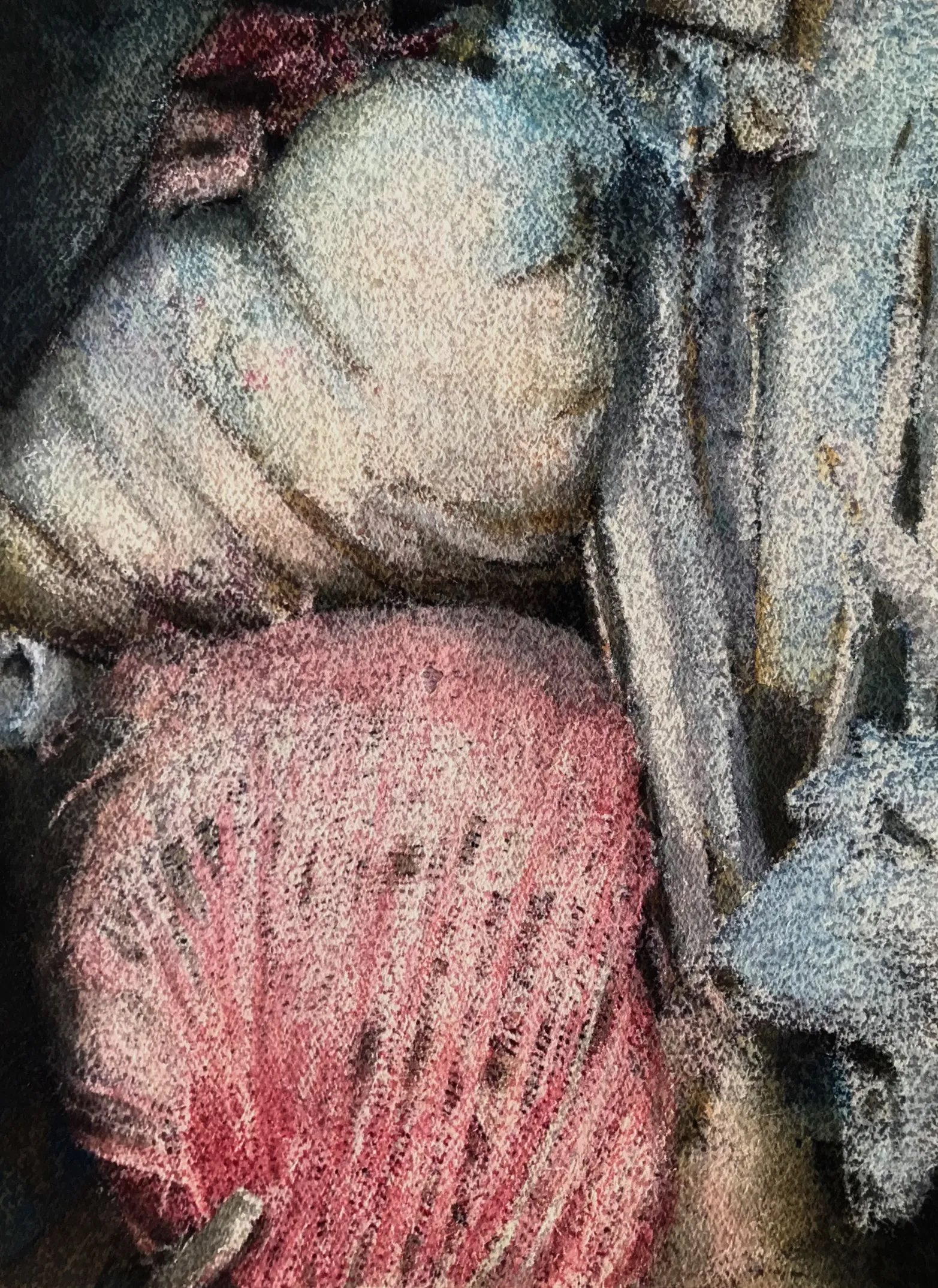 Untitled by Sangita Datta - Watercolor, archival photograph, image transfer on acid-free handmade paper