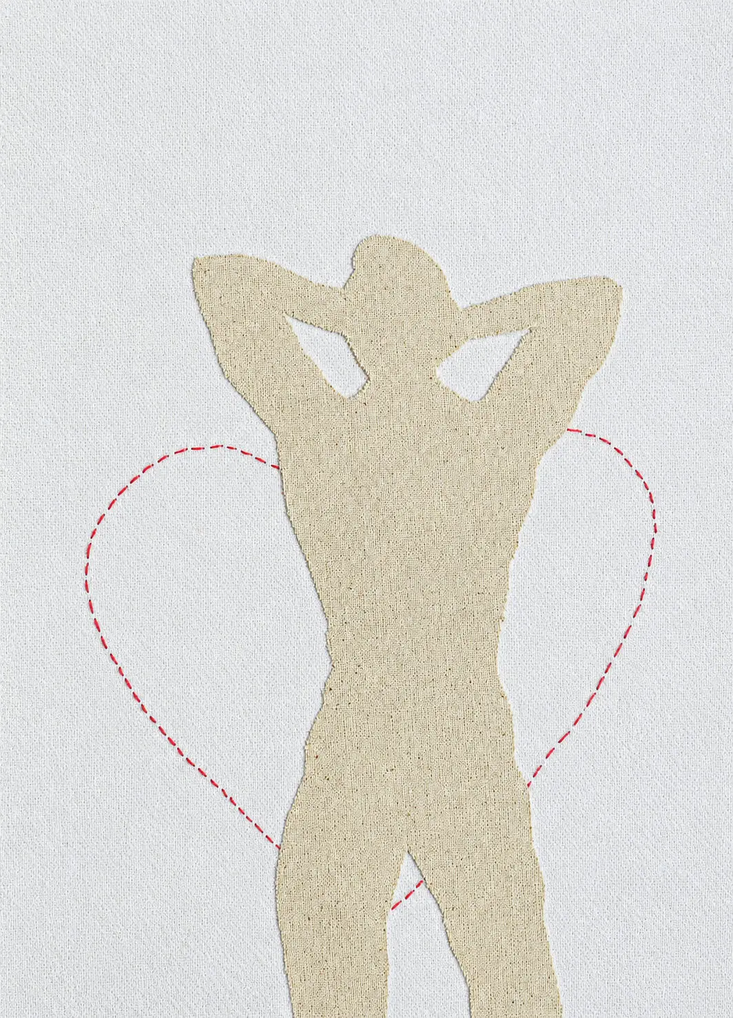 कहानी घर घर की (Kahaani ghar ghar ki), 6 by Sumaiya Sirin - Stitch and collage on fabric
