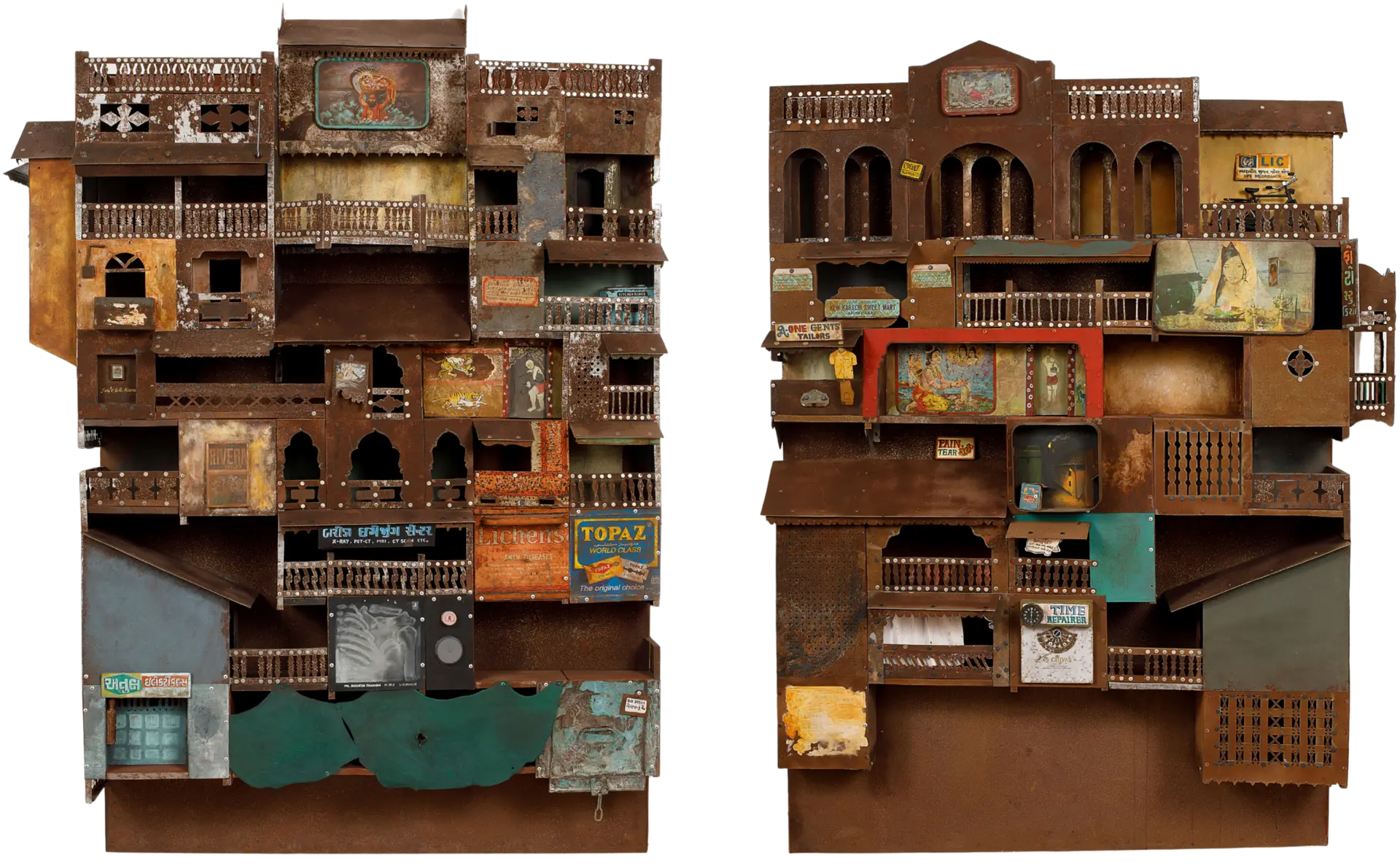 Survival by Rashesh Chauhan - Red Oxide, Enamel paint & lacquer on Metal