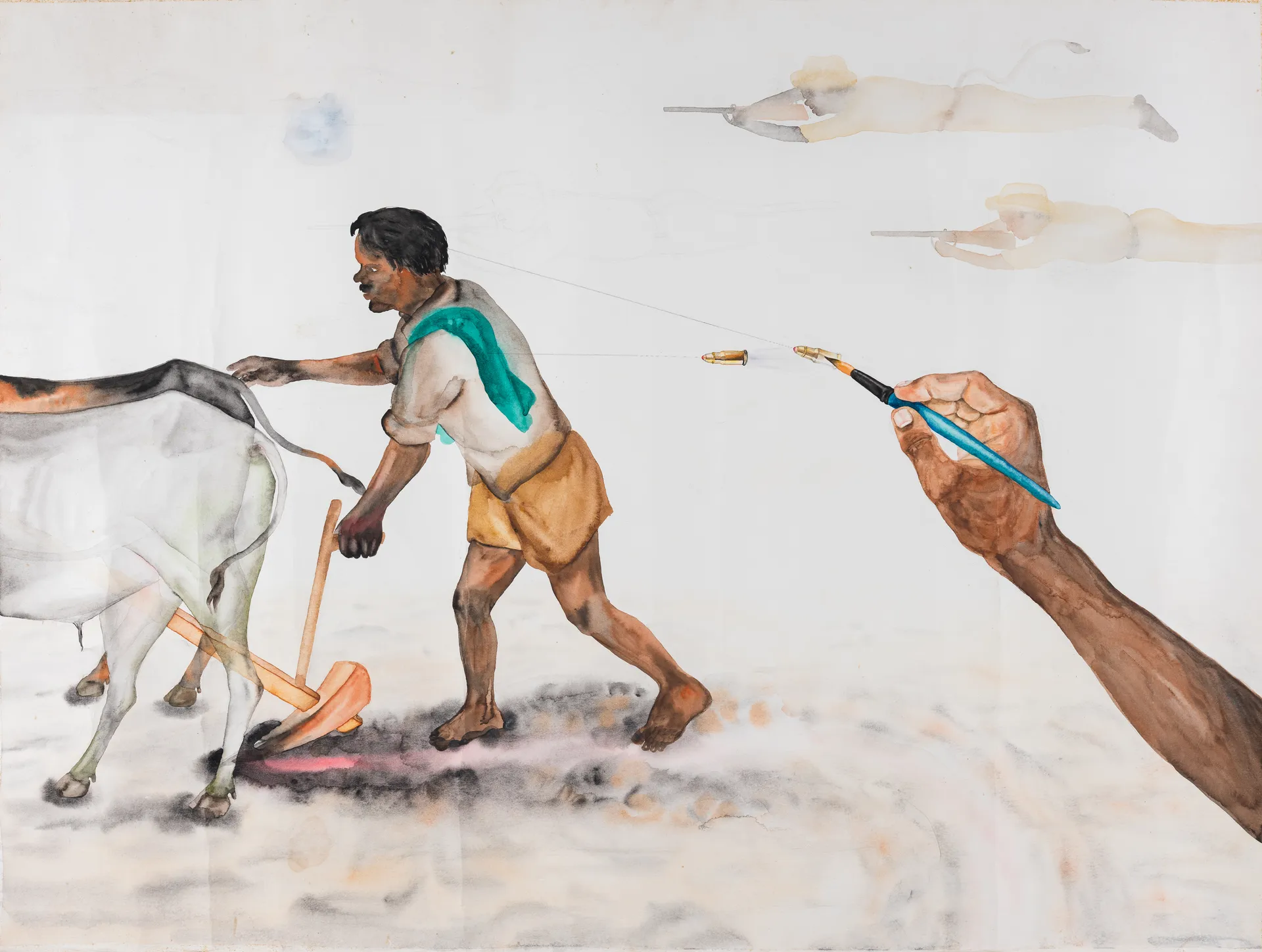Another perspective by G. Mahesha - Watercolor on paper