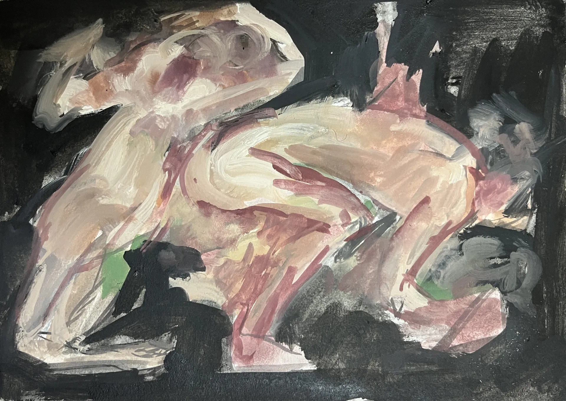 Untitled by Suraj Dilip Kamble - Gouache on paper