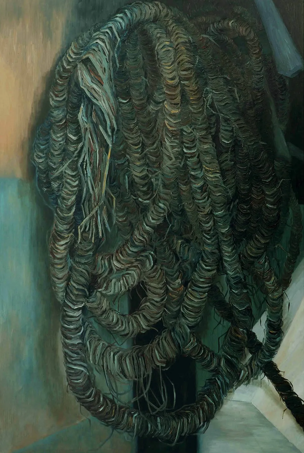 Self obsession by Sangita Datta - Oil on canvas