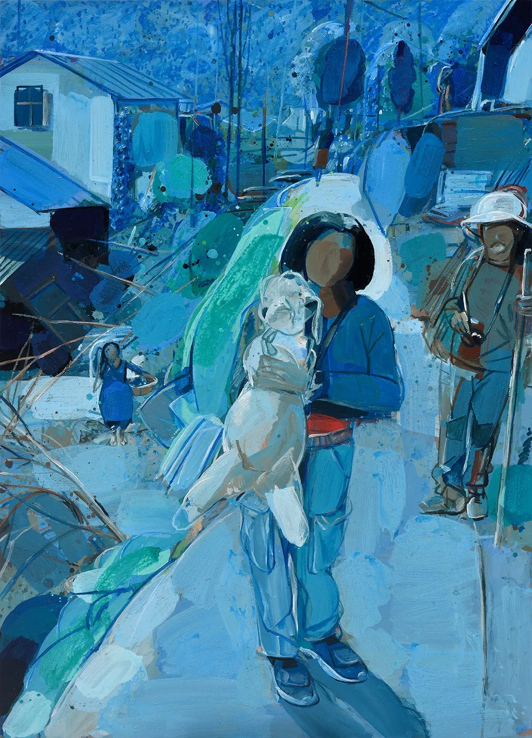 Kashmir files - 2 by Uday Mondal - Acrylic on canvas
