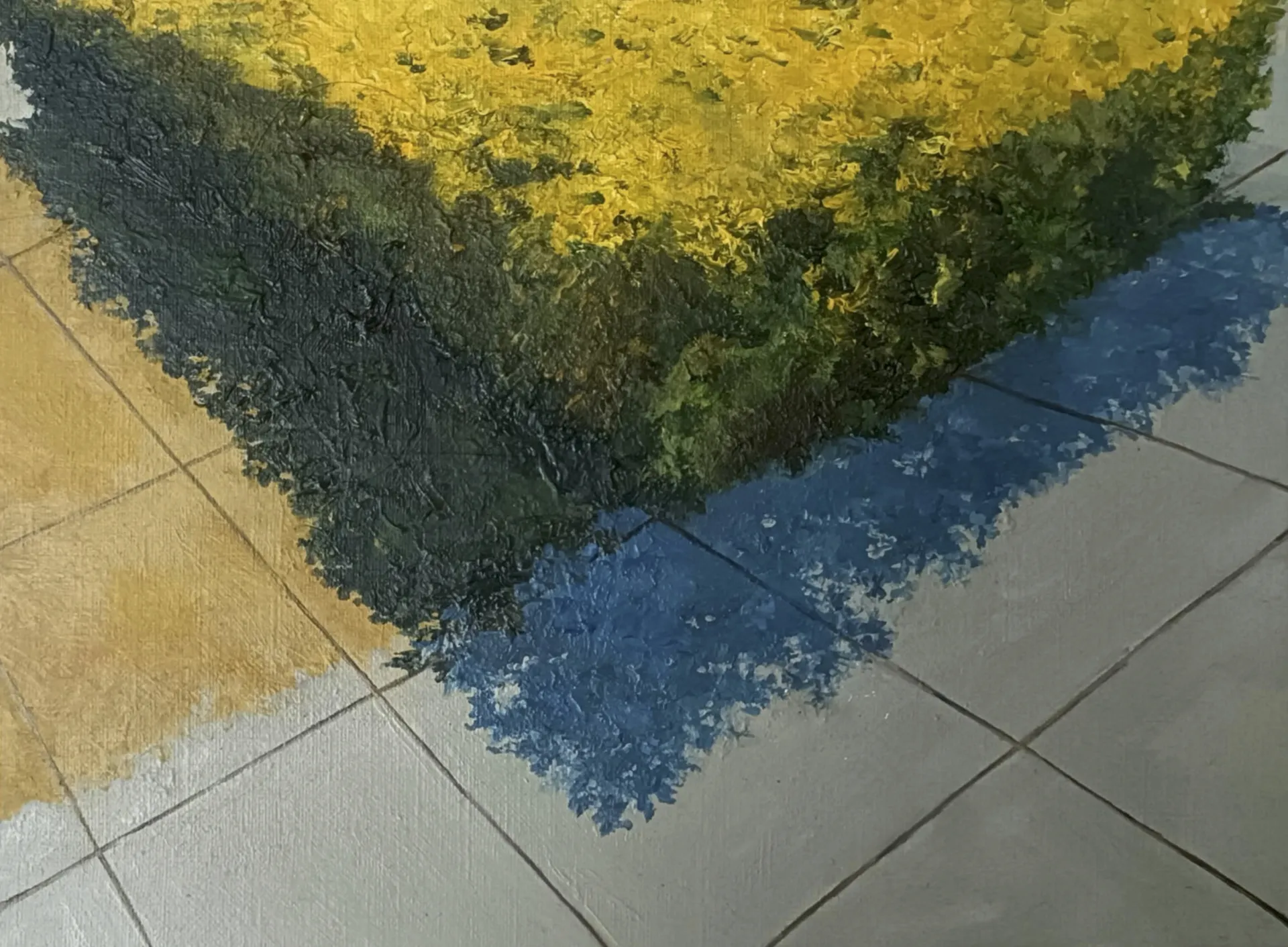 Sliced by Bhavana Parakh - Oil paint on Canson oil sheet