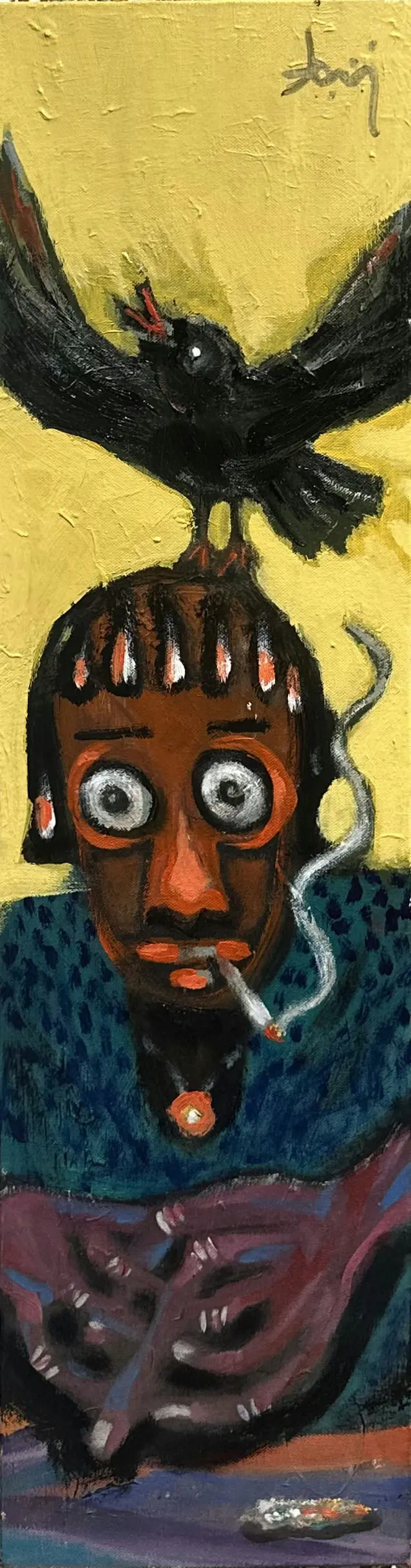 Hypnotised by Aditiya Singh - Acrylic on canvas