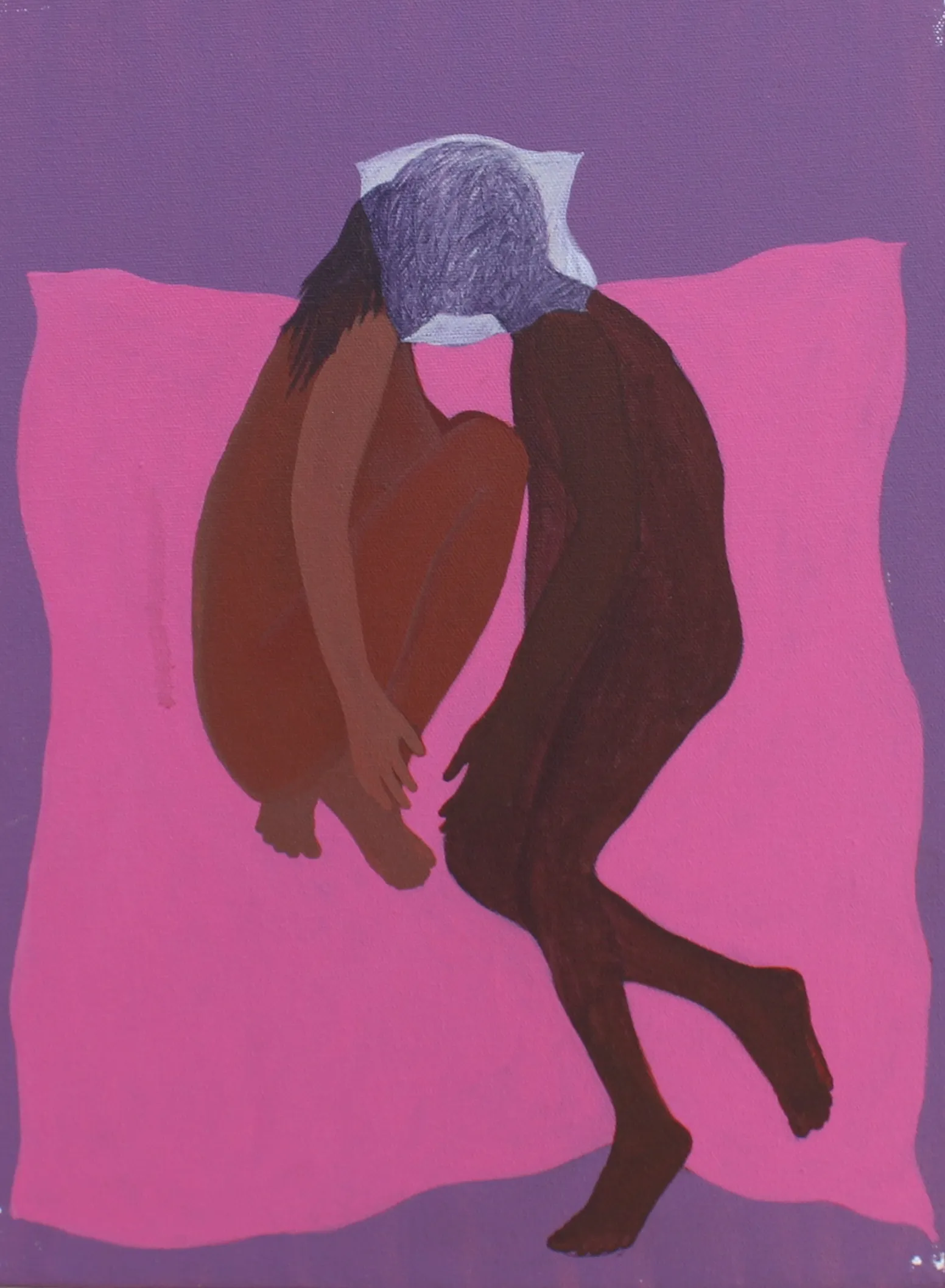 Intimacy and absence, 1 by Moni Kumari - Acrylic on canvas