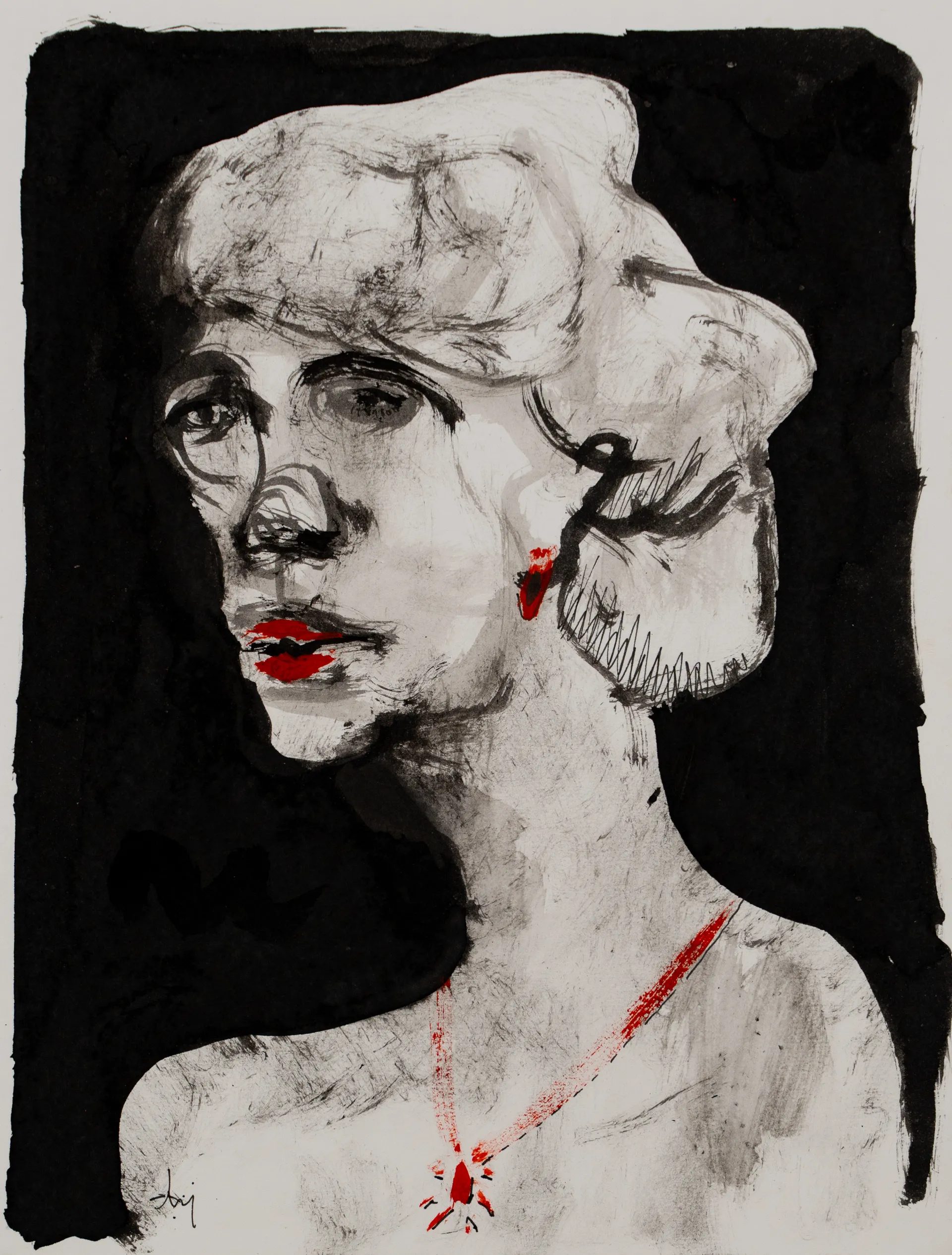 Untitled by Aditiya Singh - Ink and acrylic on paper
