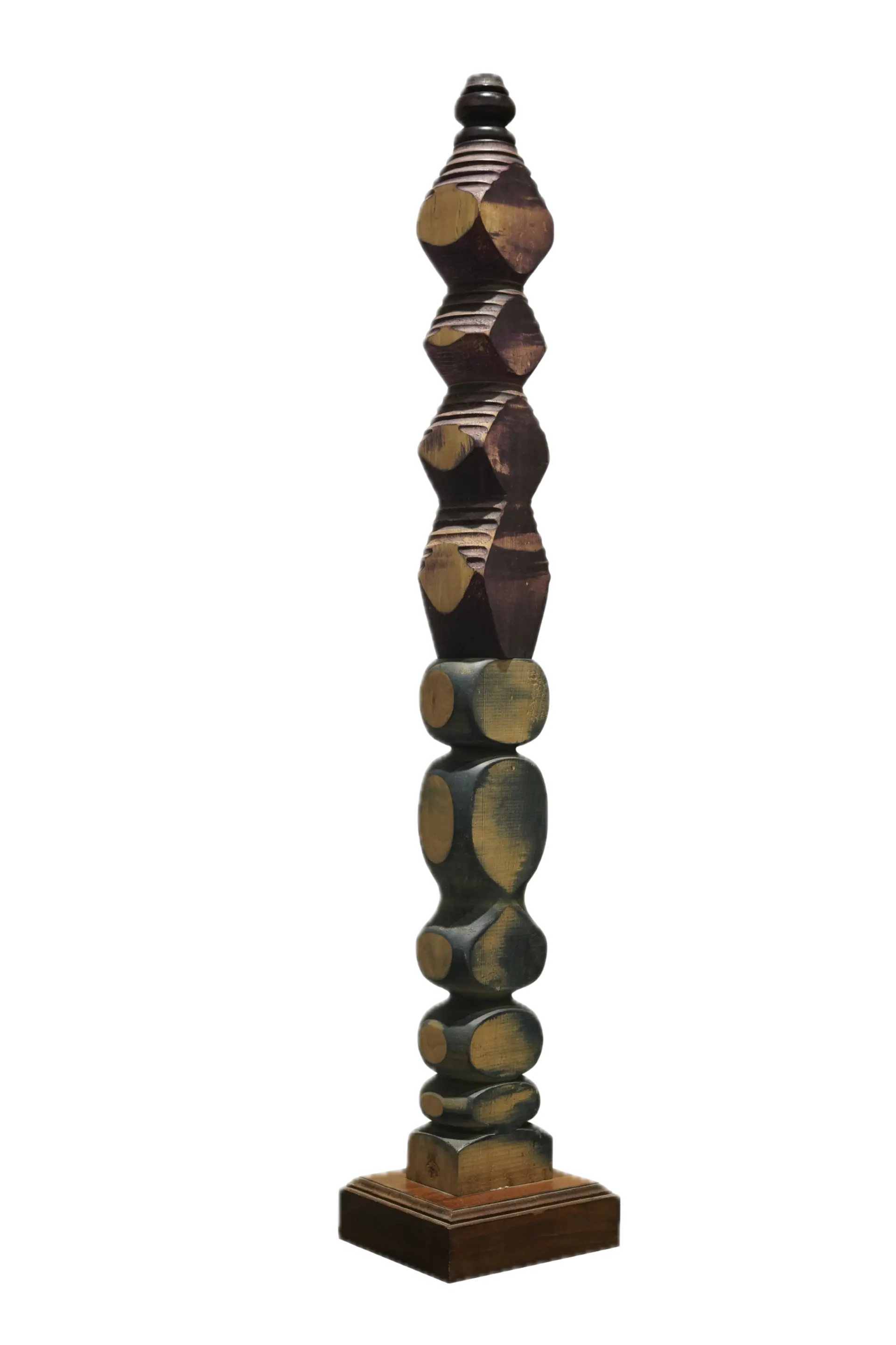 Pillar by Ashwam S. Salokhe - Wood and acrylic color
