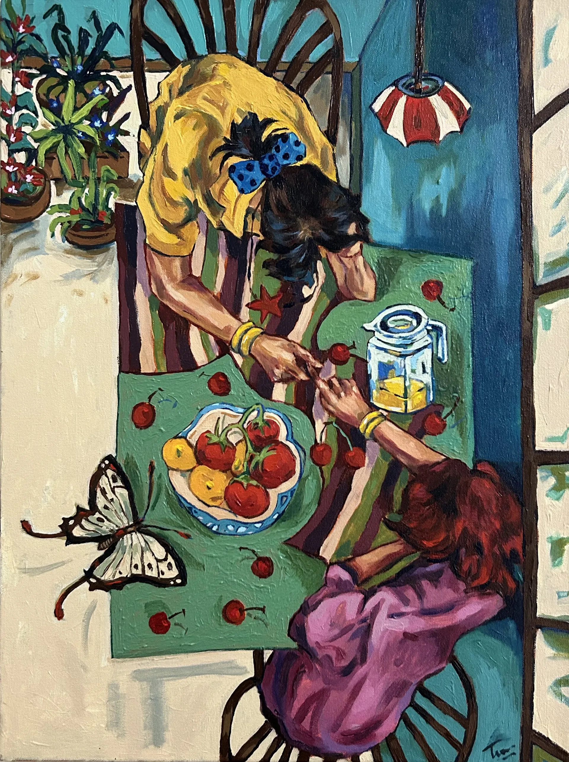 Love in the afternoon  by Tushar Tanwar - Acrylic on canvas