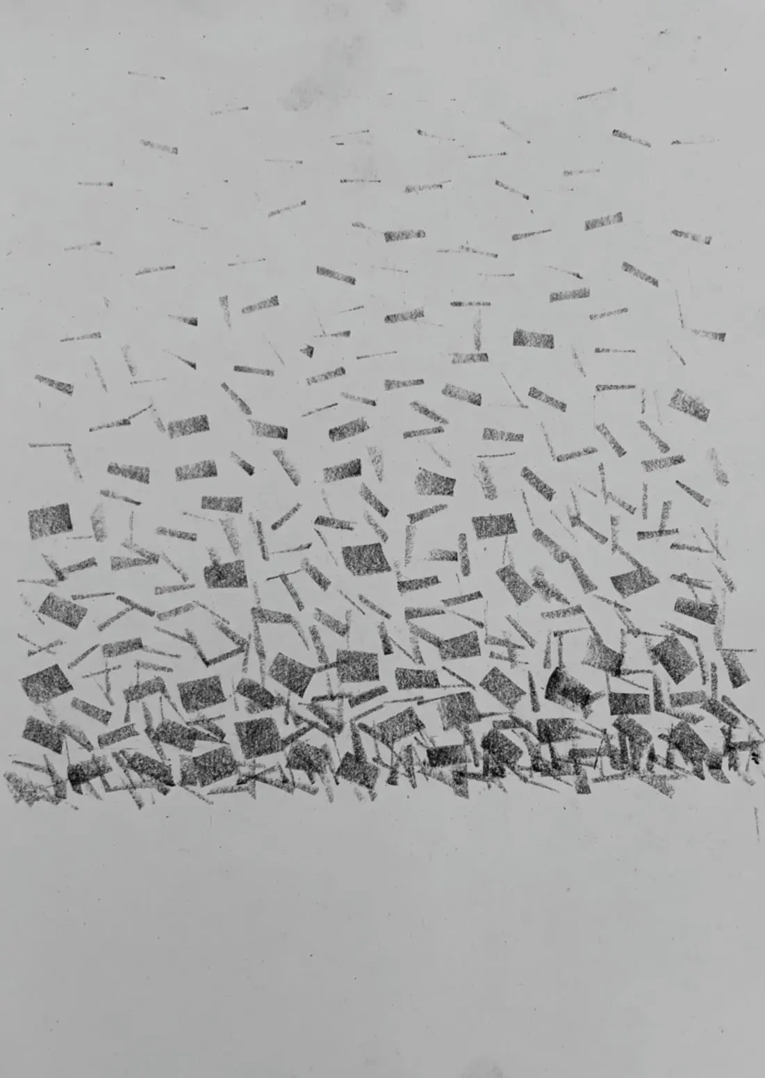 Sound of fountain by Dharmesh Prajapati - Charcoal on paper