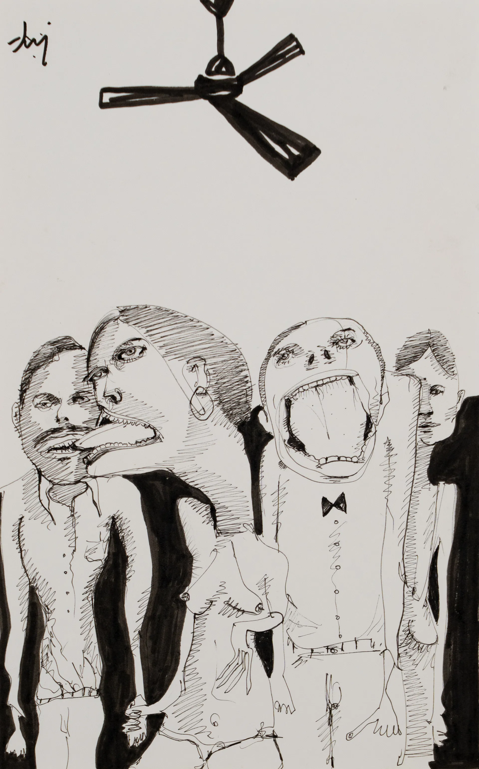 Untitled by Aditiya Singh - Ink on paper