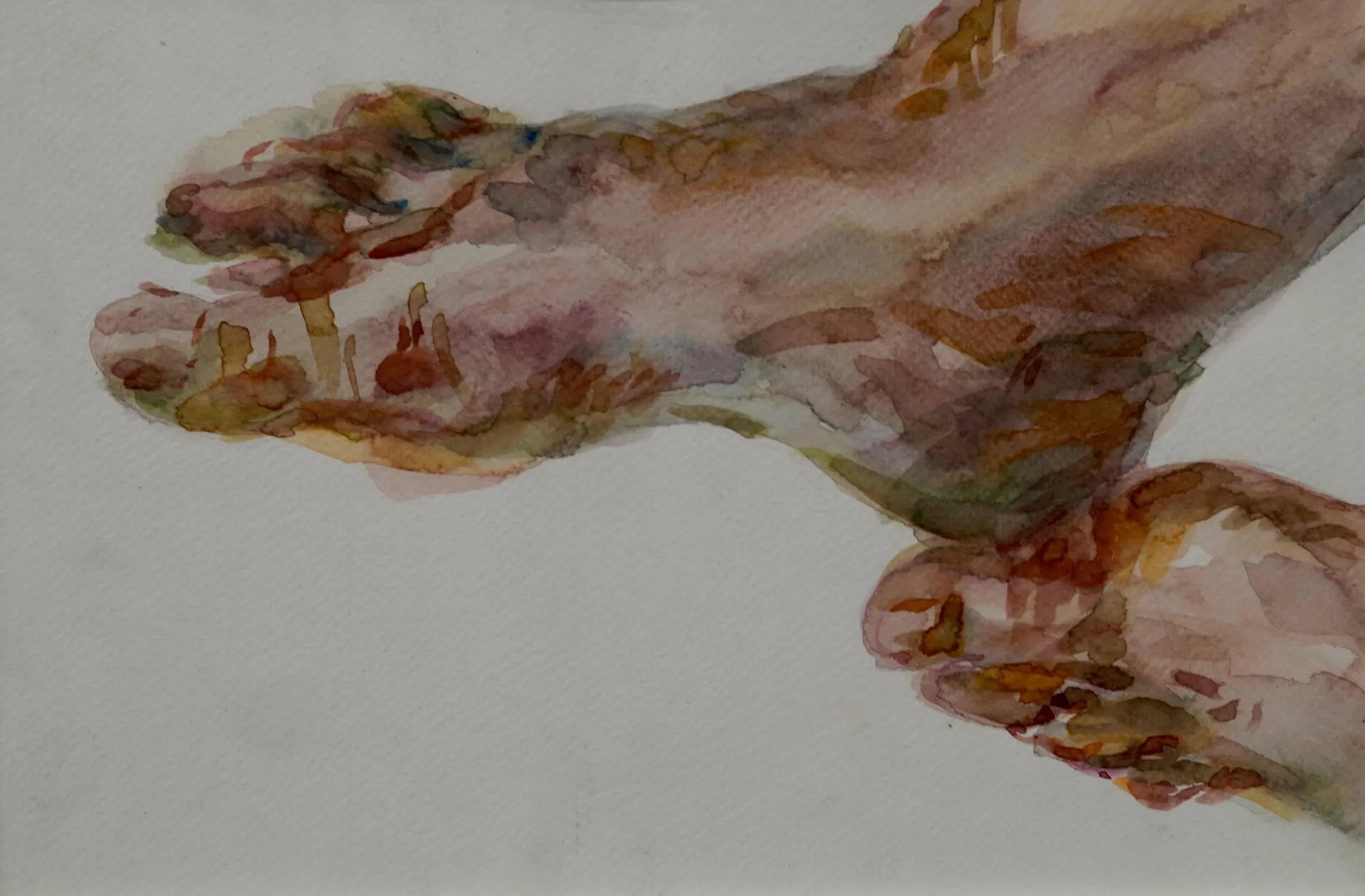 Skin deep, 4 by Jyotismriti Bordoloi - Watercolor on paper