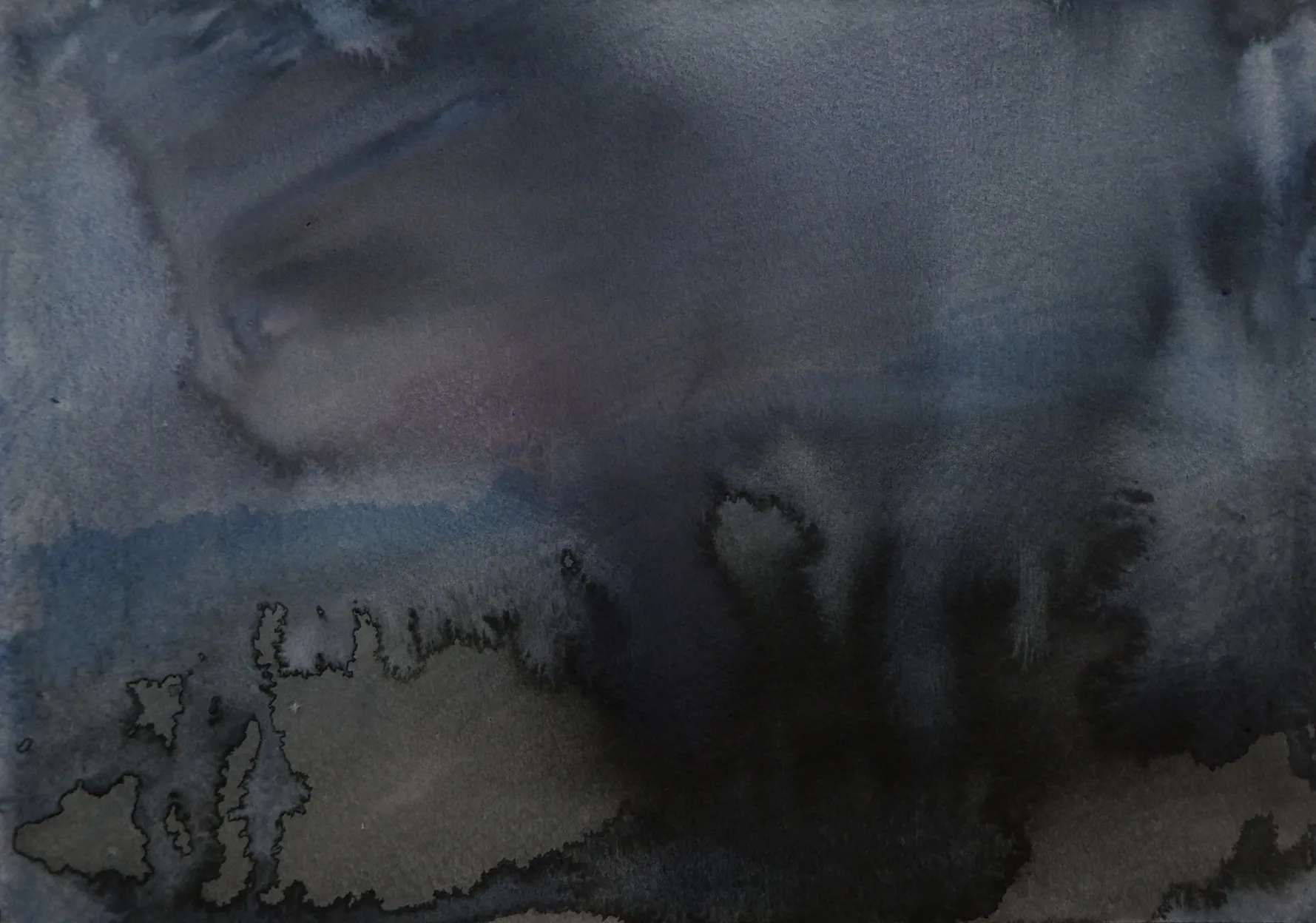 Untitled by Kshetrimayum Gopinath Singh - Watercolor on paper