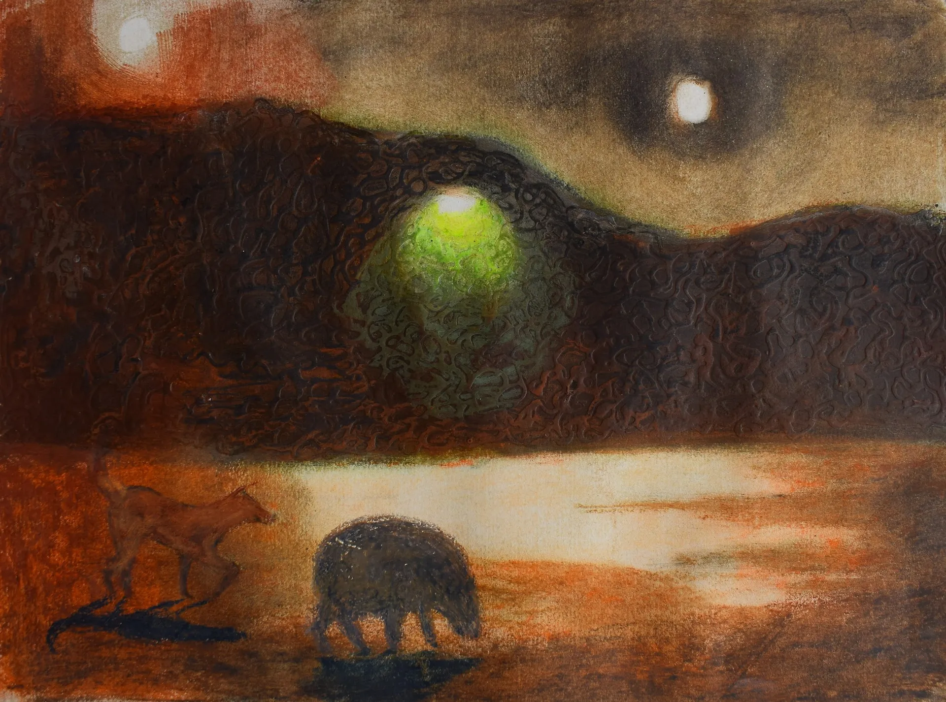 Untitled by Gayathri A P  - Mixed media on paper
