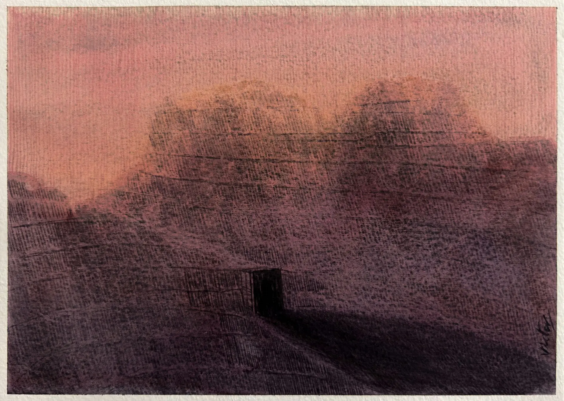 Persistence 4, 12 by Victor Hazra - Watercolor on paper