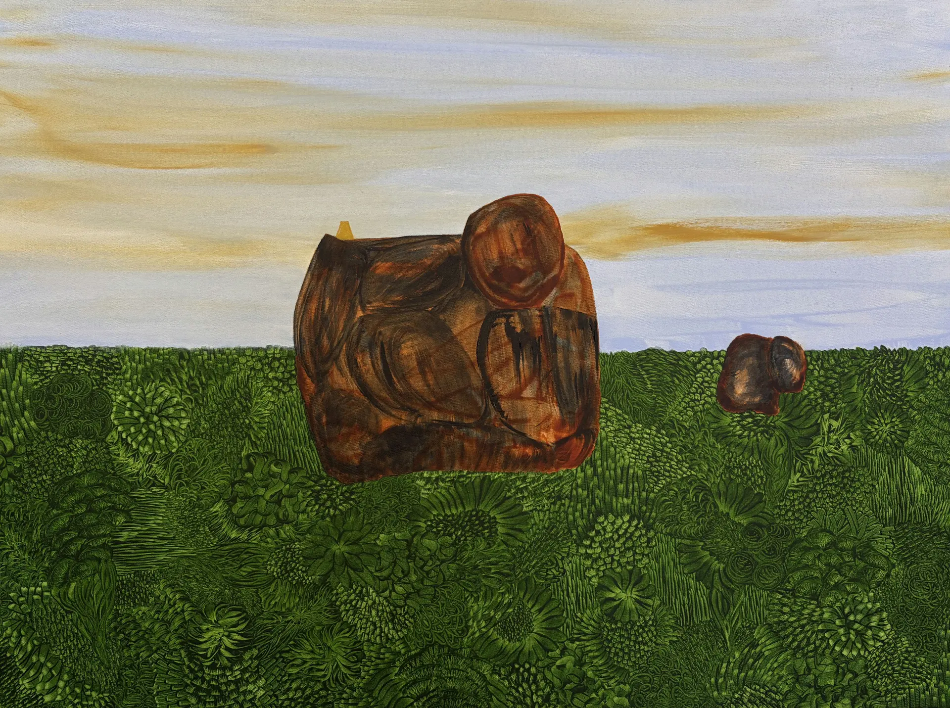 Hampi by Clinton George - Acrylic on canvas