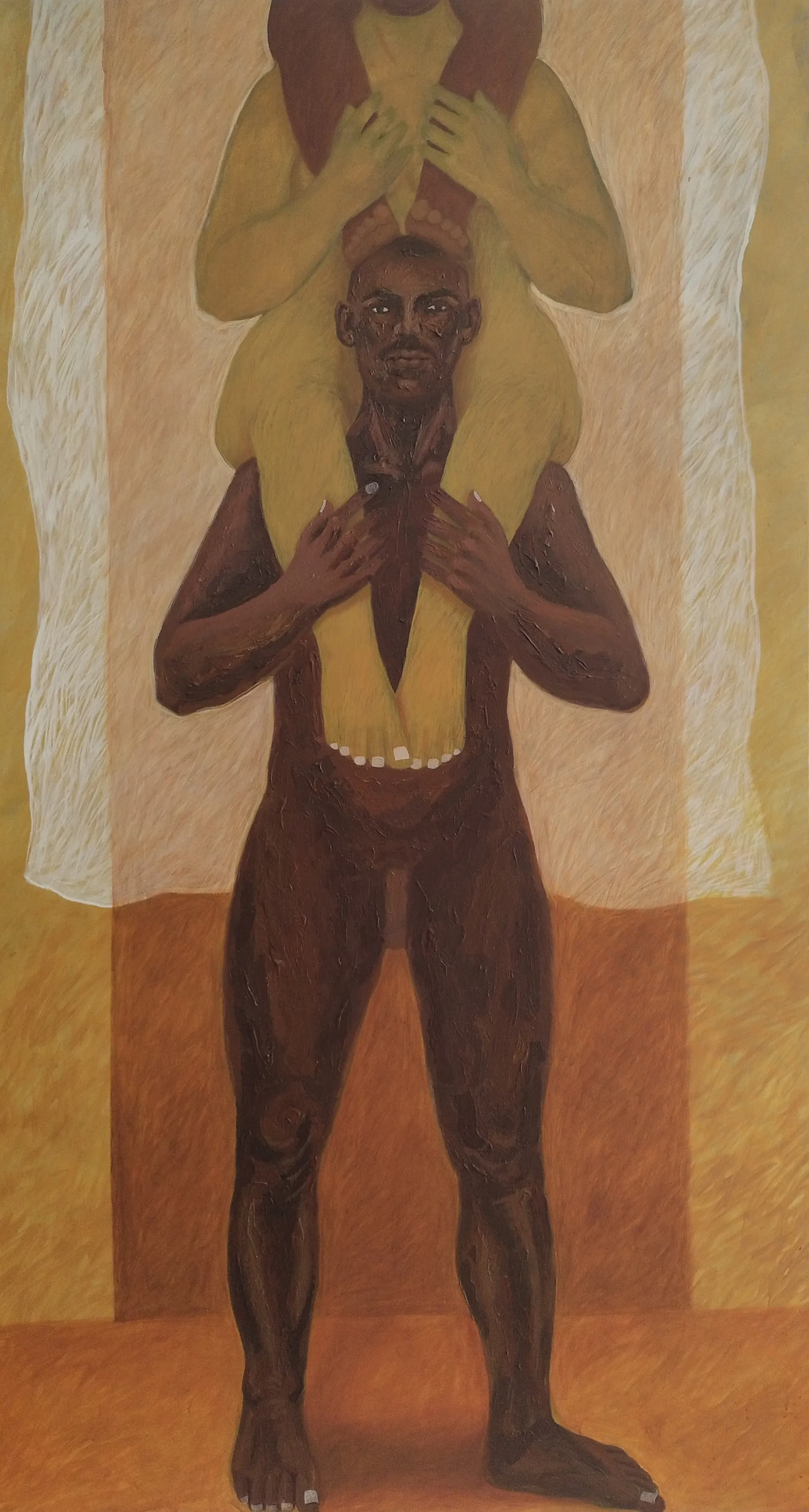 Breadwinner  by Moni Kumari - Acrylic on canvas 