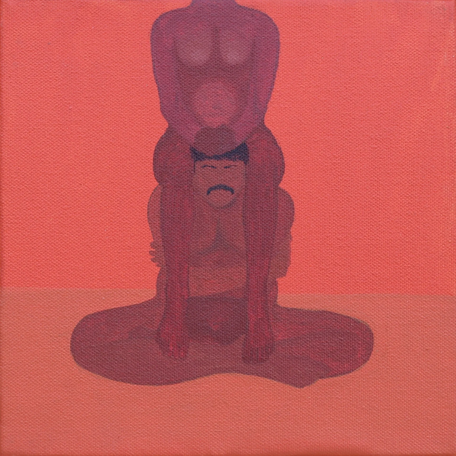 Beneath the gaze, 19 by Moni Kumari - Acrylic on canvas